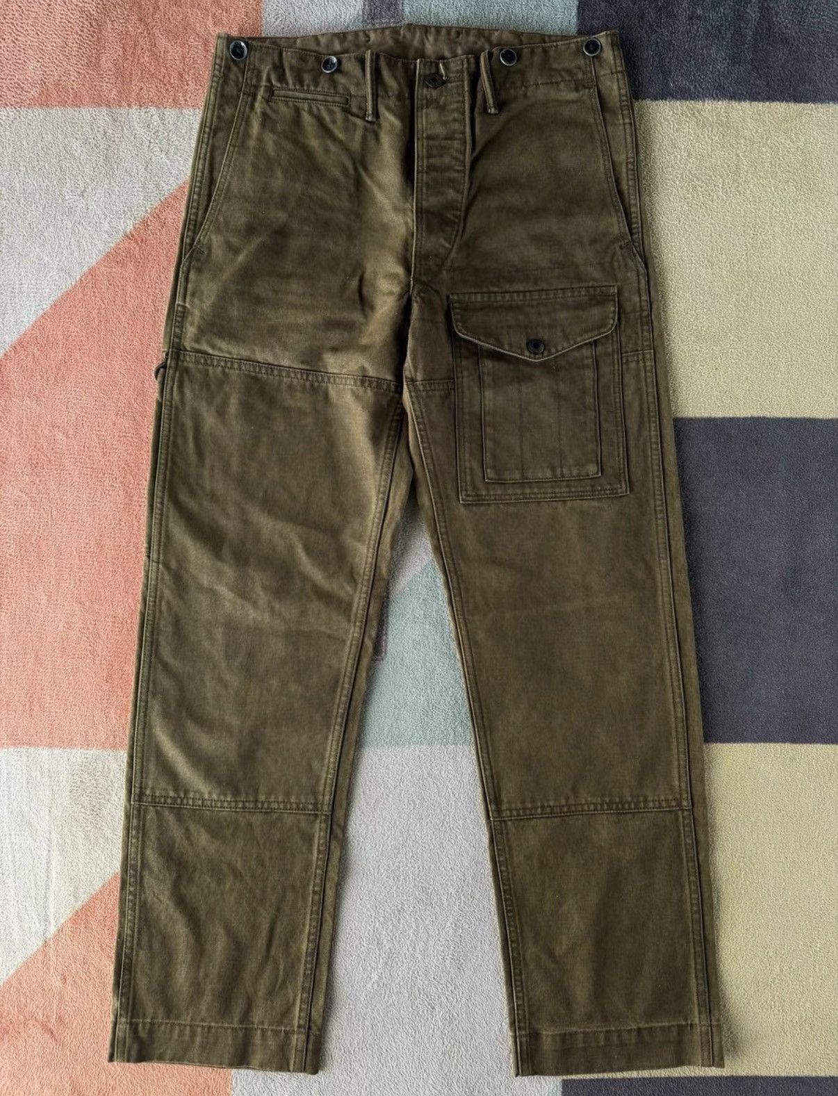 RRL Ralph Lauren RRL Ralph Lauren Double RL Canvas Work Pants K22 Size US 29 - 1 Thumbnail