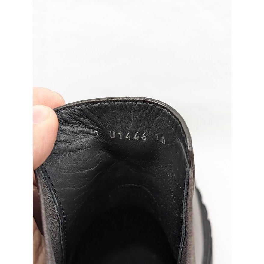 Fendi o1rshd1 Men's Fabric Calf Leather Boots in Black/Dark Brown Size US 11 / EU 44 - 13 Thumbnail