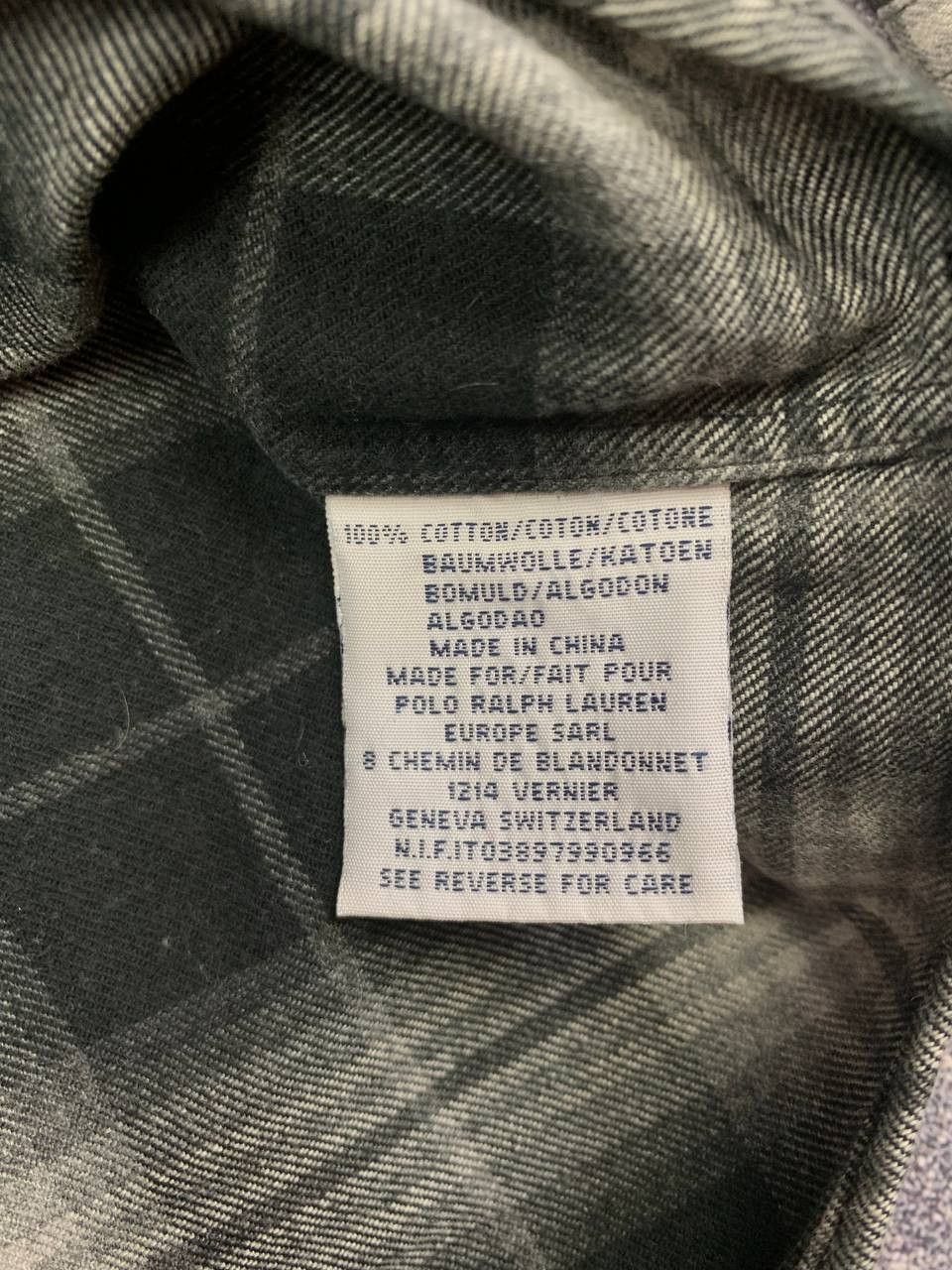 Polo Ralph Lauren Polo Ralph Lauren Button Up Shirt Men’s Black Gray Plaid Size US L / EU 52-54 / 3 - 18 Thumbnail