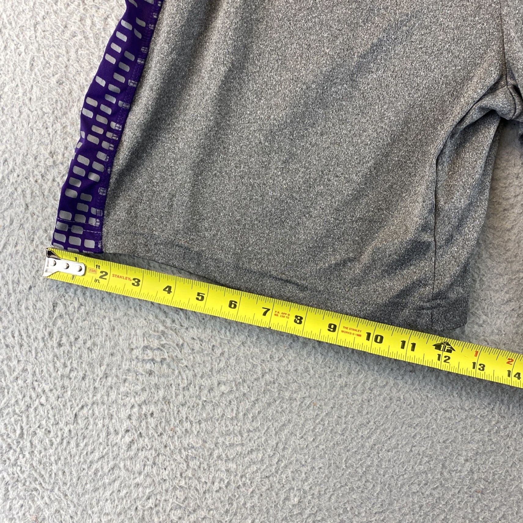 Vintage Men's Athletic Shorts | IB Gray Soft Fleece Blend Drawstring Large | Casual Activewear | Regular Fit | 90s Sports Menswear Size US 33 - 7 Thumbnail