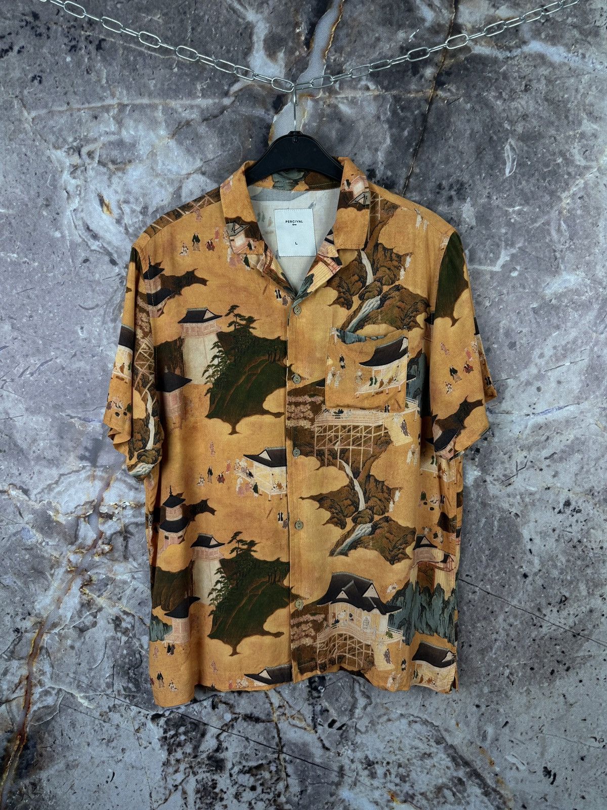Percival Men’s Percival Shirt Button Up Japanese Style Size Large Size US L / EU 52-54 / 3 - 1 Thumbnail