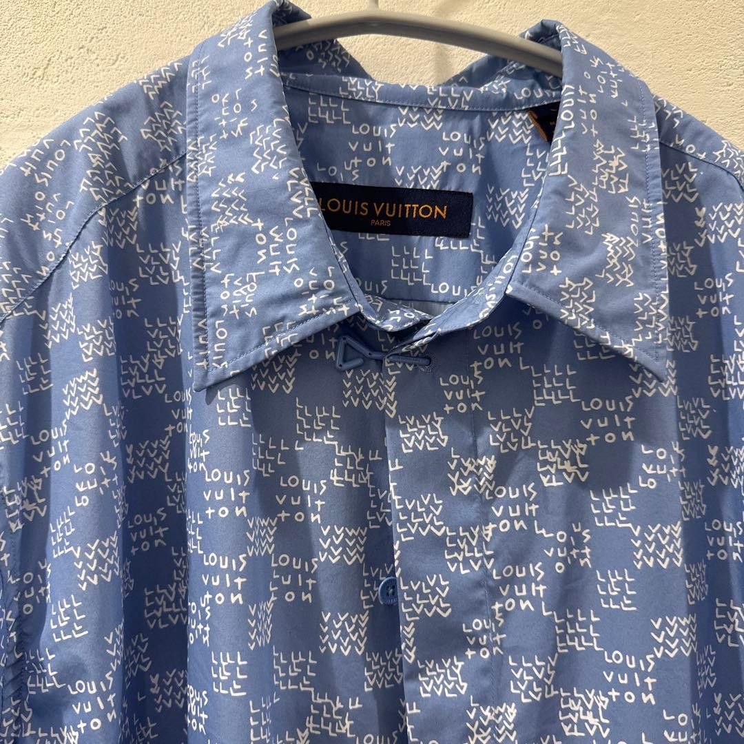 Louis Vuitton Louis Vuitton Damier Spread Cotton Short Sleeve Shirt Size US L / EU 52-54 / 3 - 4 Thumbnail