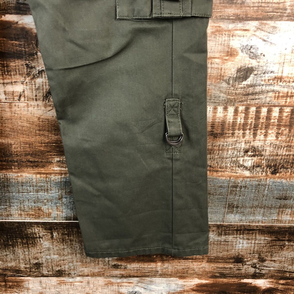 Japanese Brand DL Double Focus Green utility Cargo Multipocket Pants #A2544 Size US 29 - 12 Thumbnail