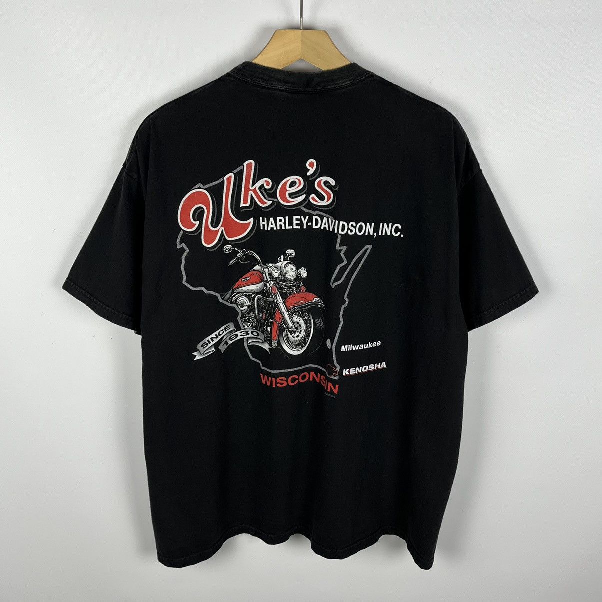 Harley Davidson Vintage Harley Davidson Wisconsin Eagle tee 2001 Size US XL / EU 56 / 4 - 10 Thumbnail
