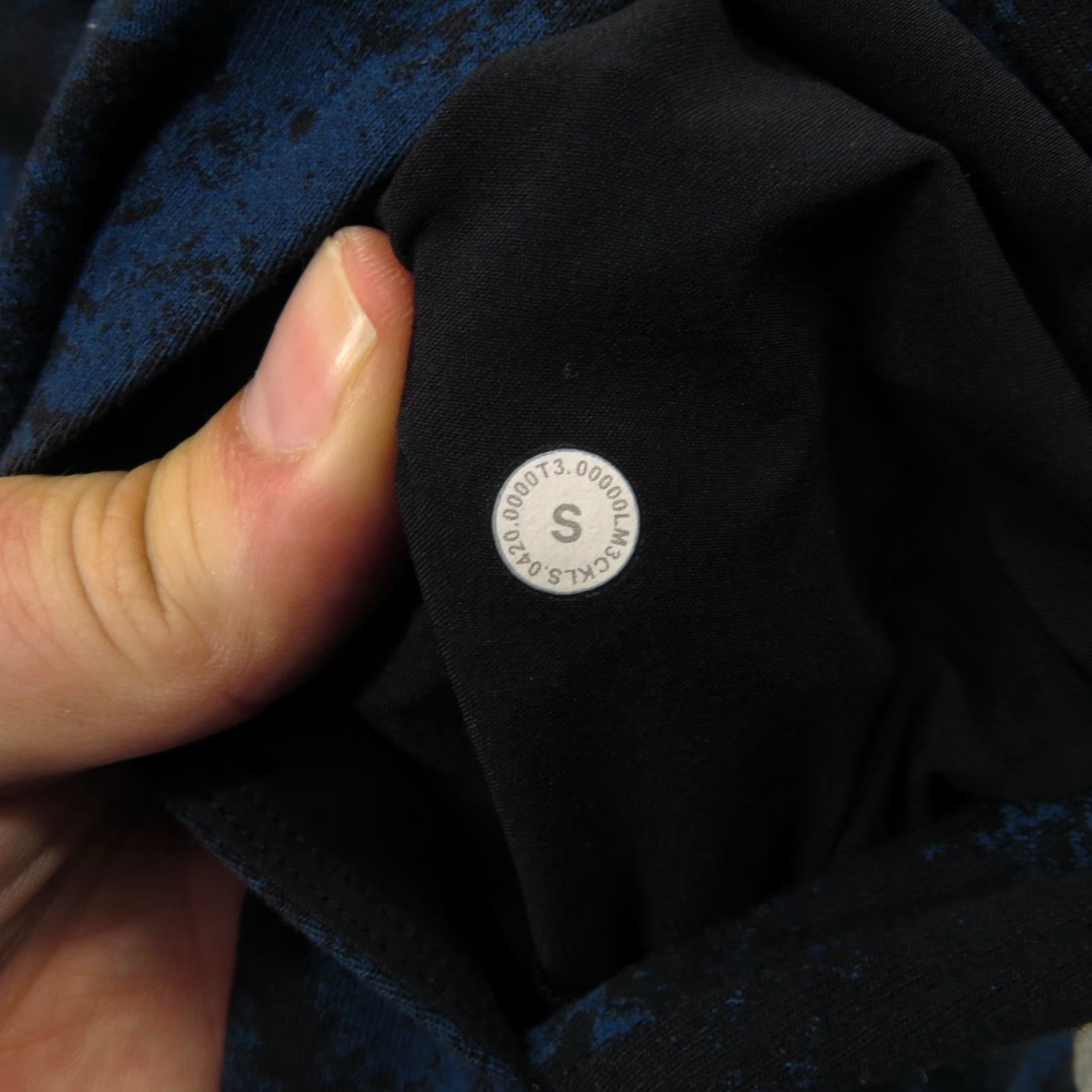 Lululemon Lululemon Hoodie Mens Small City Sweat Hooded Pullover Navy Black Tie Dye Print Shirt Size US S / EU 44-46 / 1 - 3 Thumbnail
