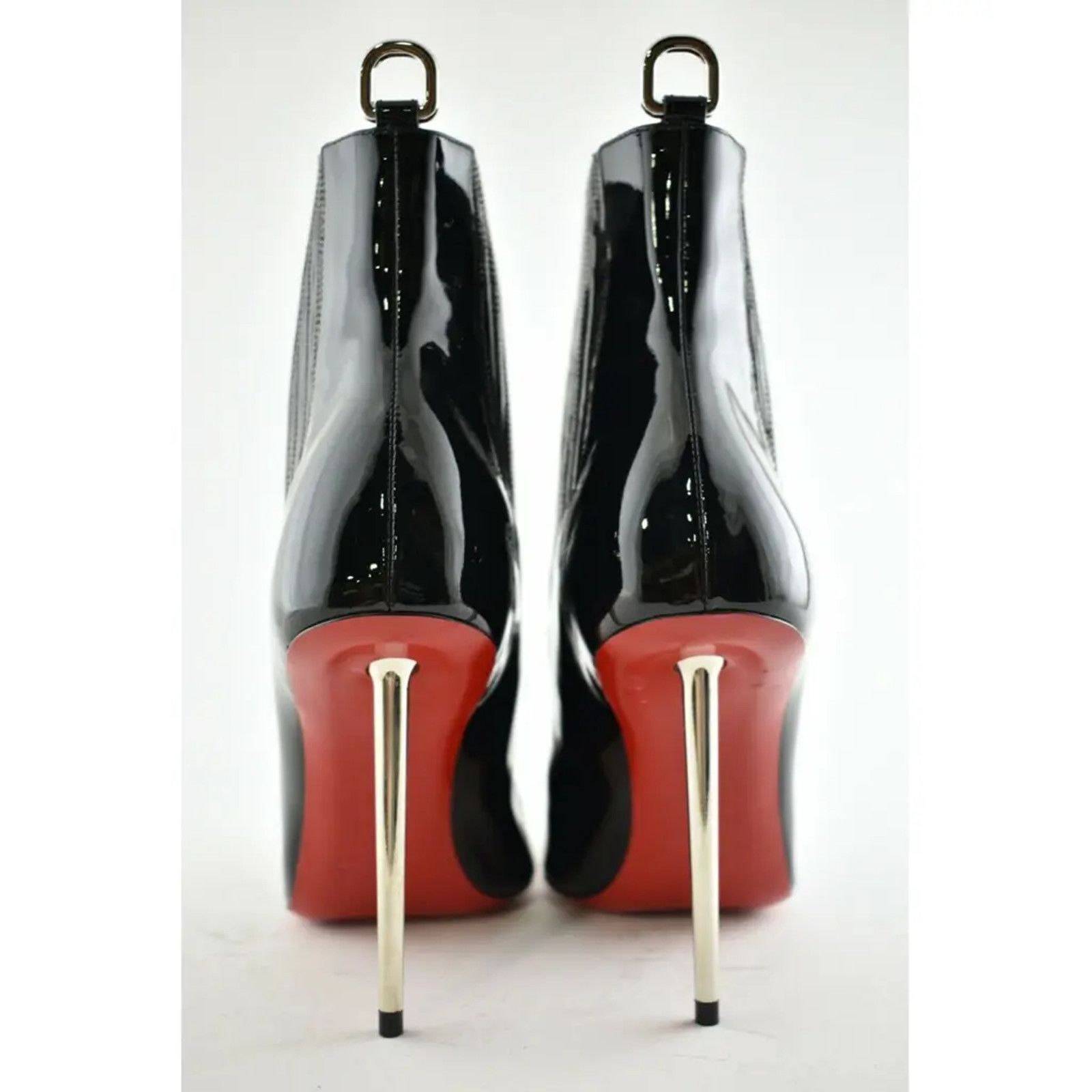 Christian Louboutin Christian Louboutin Epic Boot 100 Black Patent Stiletto Heel Size US 7.5 / IT 37.5 - 9 Thumbnail