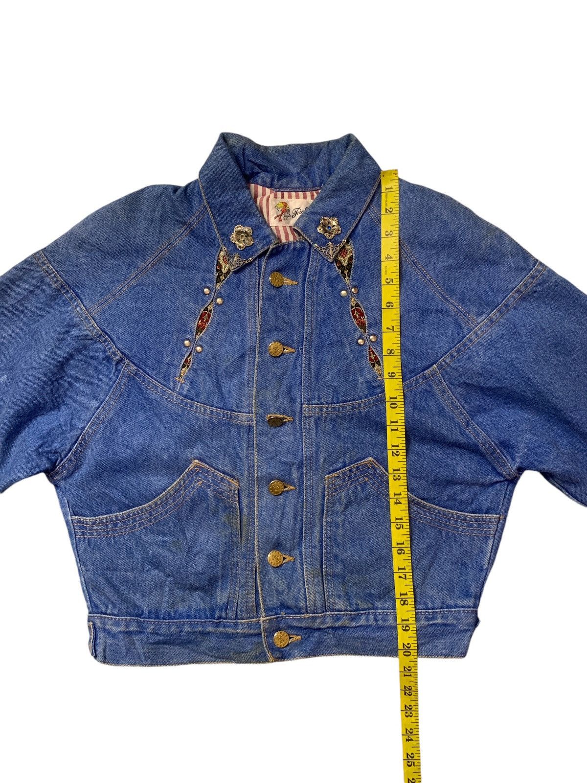 Other Rare Design Vintage Fiolelio Mode Italy Denim Jackets Size S / US 4 / IT 40 - 7 Thumbnail