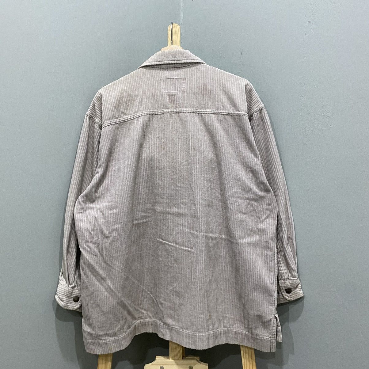 Converse Vintage 90s Converse All Star Corduroy Zip-Up Work Jacket Size US M / EU 48-50 / 2 - 2 Thumbnail