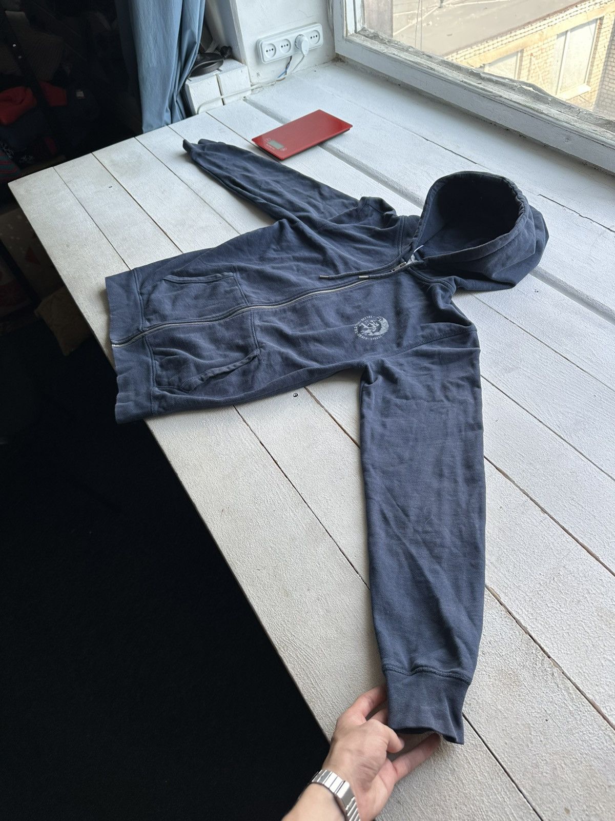 Diesel 🚨DIESEL HYPE BLUE HOODIE BIG LOGO BOXY FIT DENIM DIVISION Size US M / EU 48-50 / 2 - 2 Thumbnail
