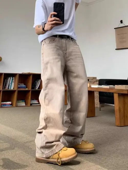 VIBE Retro apricot baggy street hip hop Y2K jeans Size US 28 / EU 44 - 1 Thumbnail