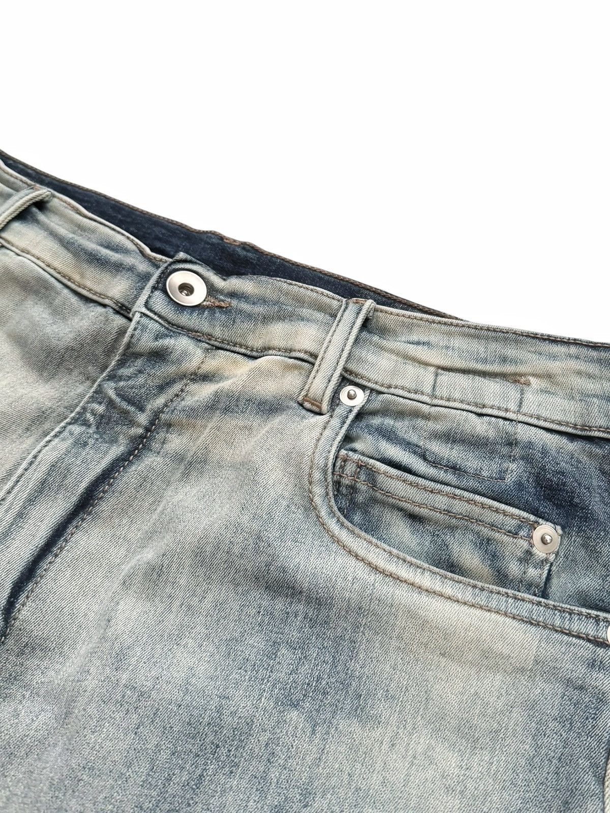 Rick Owens Sky Hustler Mineral Bolan Bootcut Denim Flare Size US 33 - 5 Thumbnail