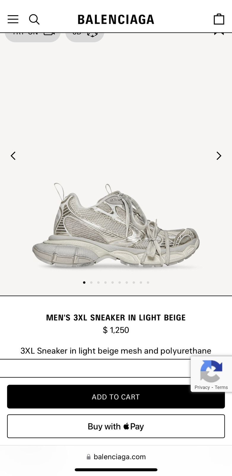 Balenciaga Balenciaga 3XL Sneaker Size US 8 / EU 41 - 2 Thumbnail