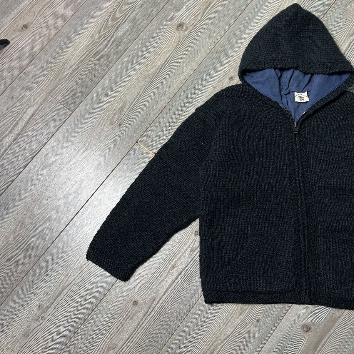 Handmade Pachamama Wool Handknit Zip Sweater Jacket Size M / US 6-8 / IT 42-44 - 4 Thumbnail