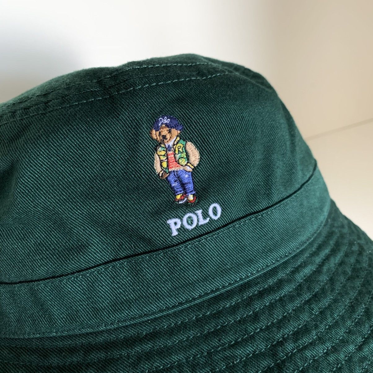 Polo Ralph Lauren Ralph Lauren 100% cotton bear embroidered bucket hat small Size ONE SIZE - 7 Thumbnail