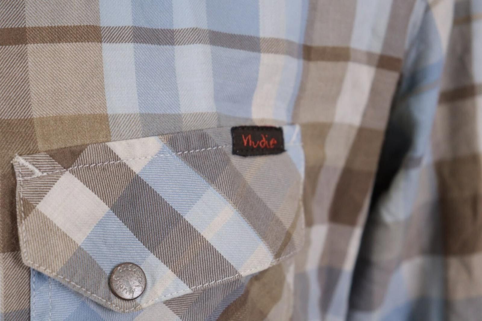Nudie Jeans Nudie Jeans Multicolor Check Overshirt Shirt Size L Size US L / EU 52-54 / 3 - 4 Thumbnail