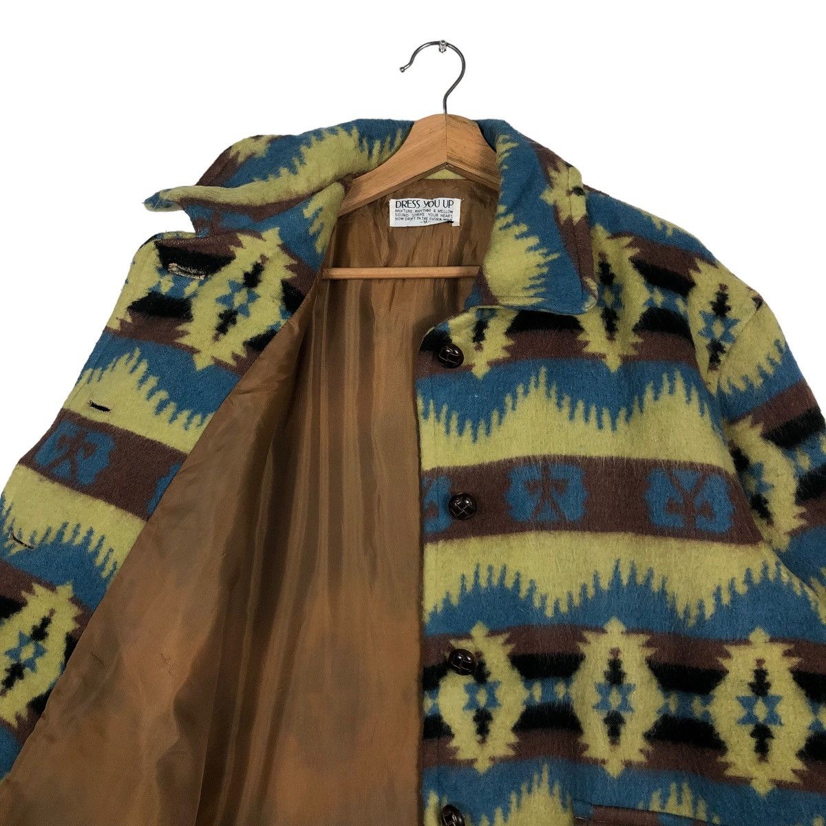 Japanese Brand 🔥90’s Vintage Navajo Aztec Wool Jacket Inspire Pendelton Size US M / EU 48-50 / 2 - 9 Thumbnail
