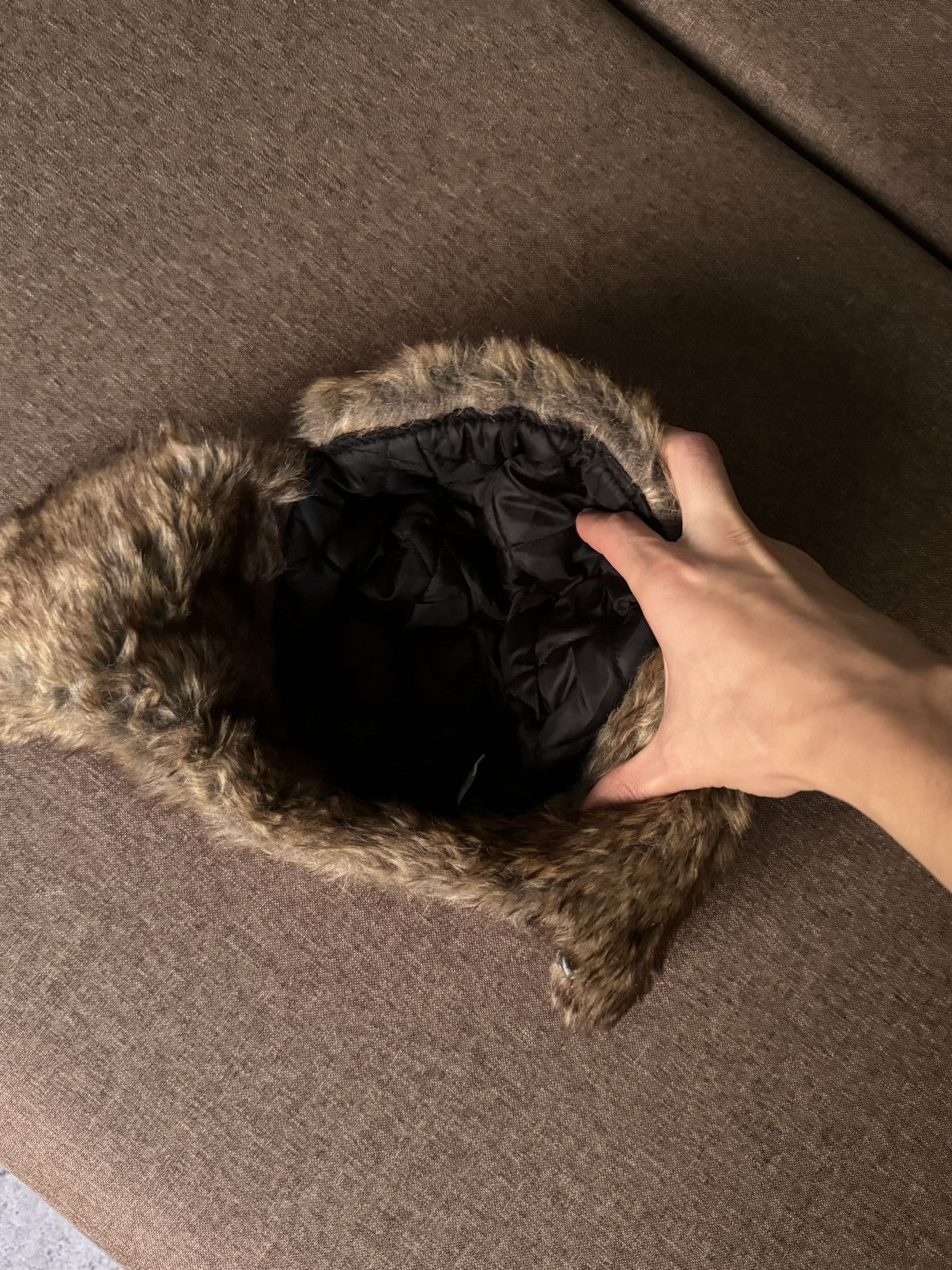 Japanese Brand Vintage winter Y2K fuzzy fur ushanka hat punk Japanese Size ONE SIZE - 6 Thumbnail