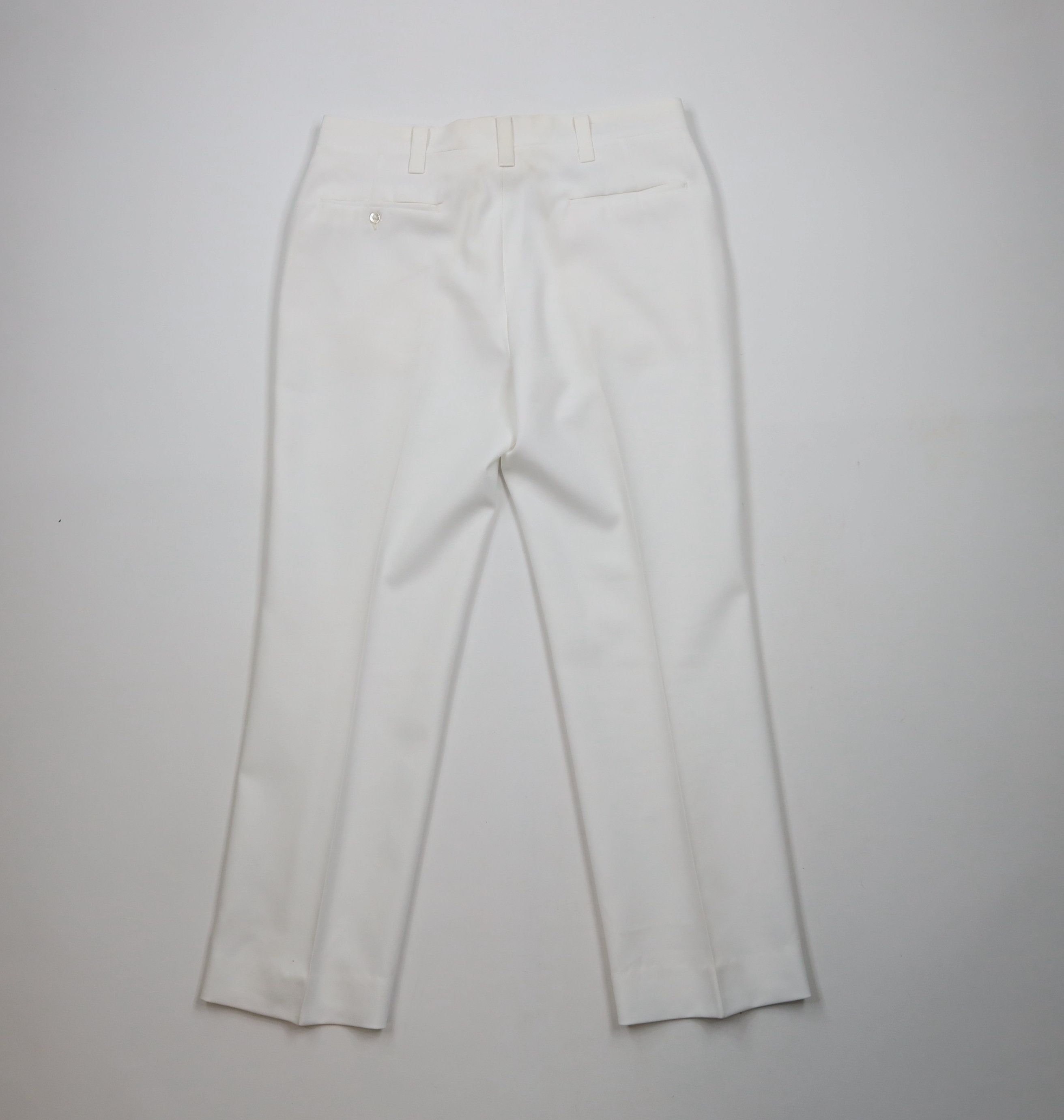 Vintage Vintage 70s Streetwear Flared Wide Leg Chino Pants White USA Size US 32 / EU 48 - 12 Thumbnail
