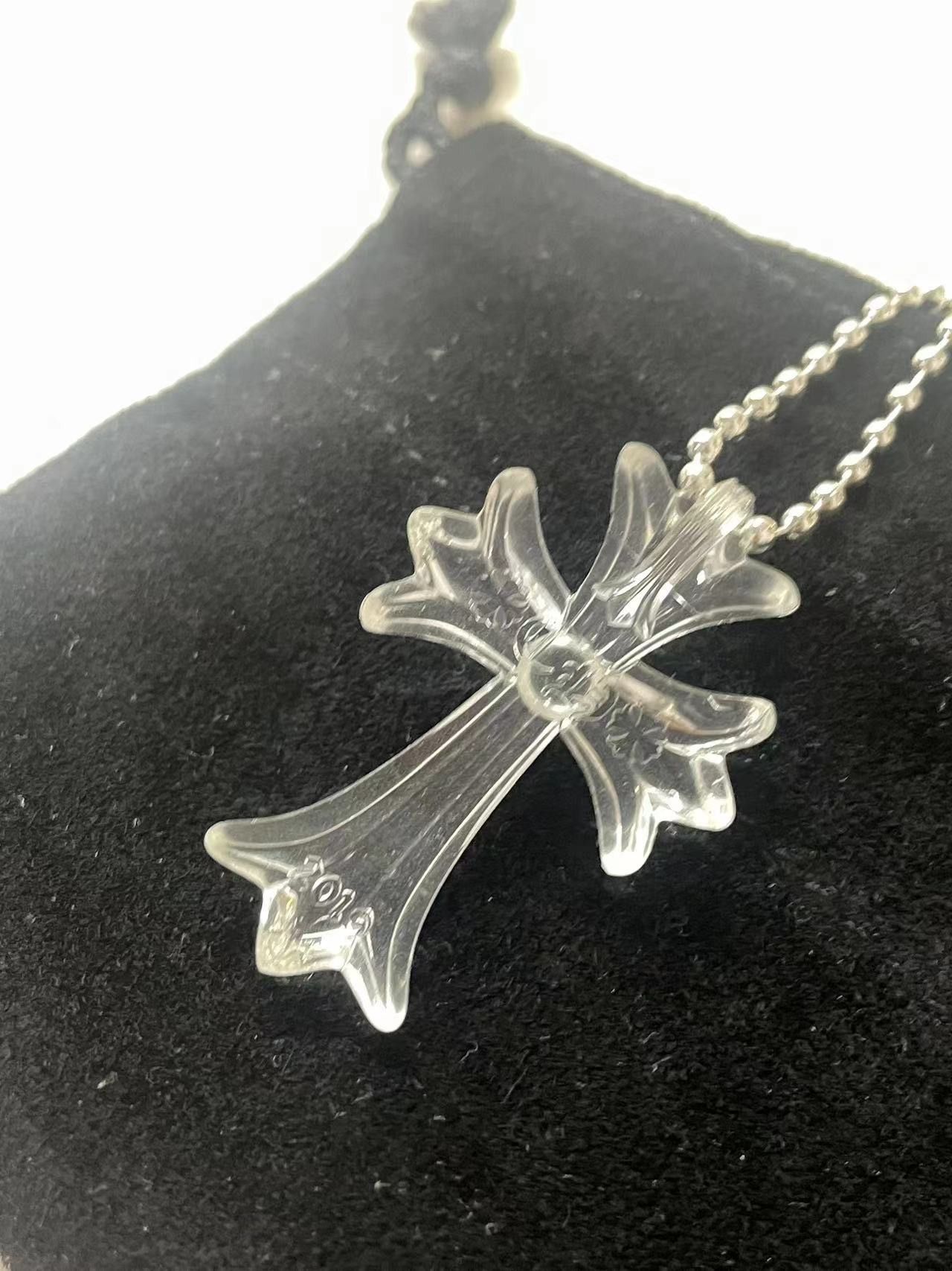 Chrome Hearts Chrome Hearts Resin Cross Pendant Ball Chain Necklace Size ONE SIZE - 5 Thumbnail