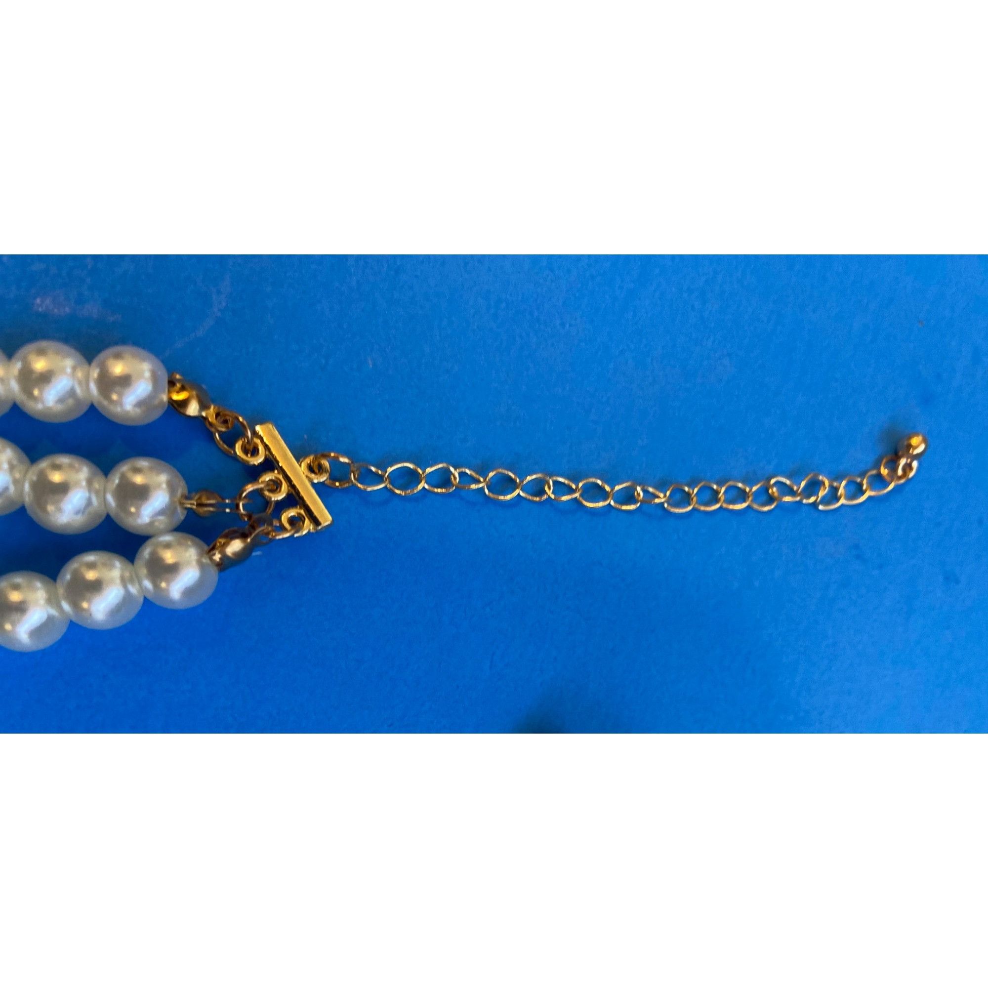 Other Faux Pearl 3pc Set W/Necklace,Bracelet&Earrings Goldtone&Cry Size ONE SIZE - 6 Thumbnail