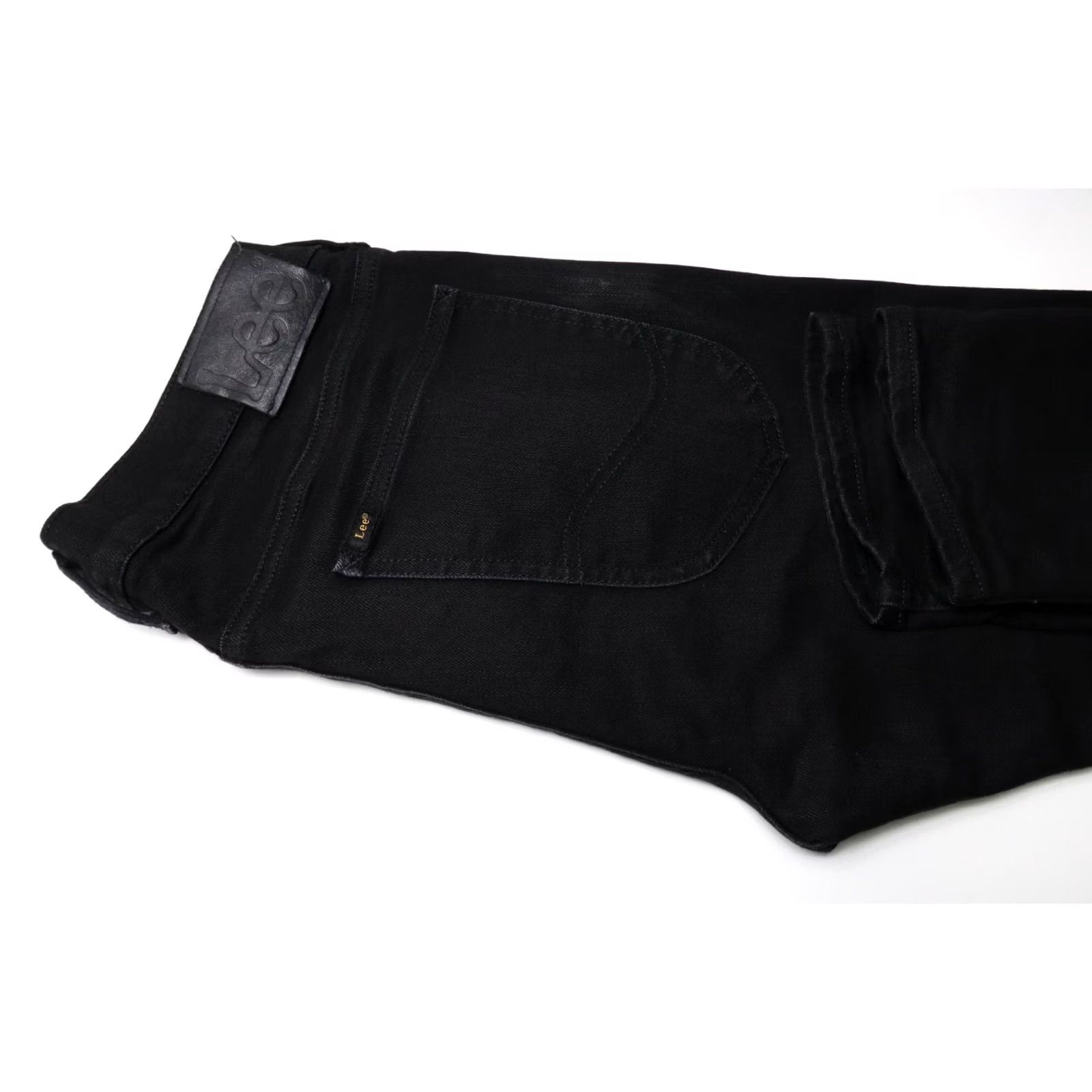 Lee LEE Luke Jeans Slim Fit Stretch Zip Fly Black Mens W31/L32 Denim 98% Cotton 2% Elatane Pocket Regular Sizes Size US 31 - 5 Thumbnail