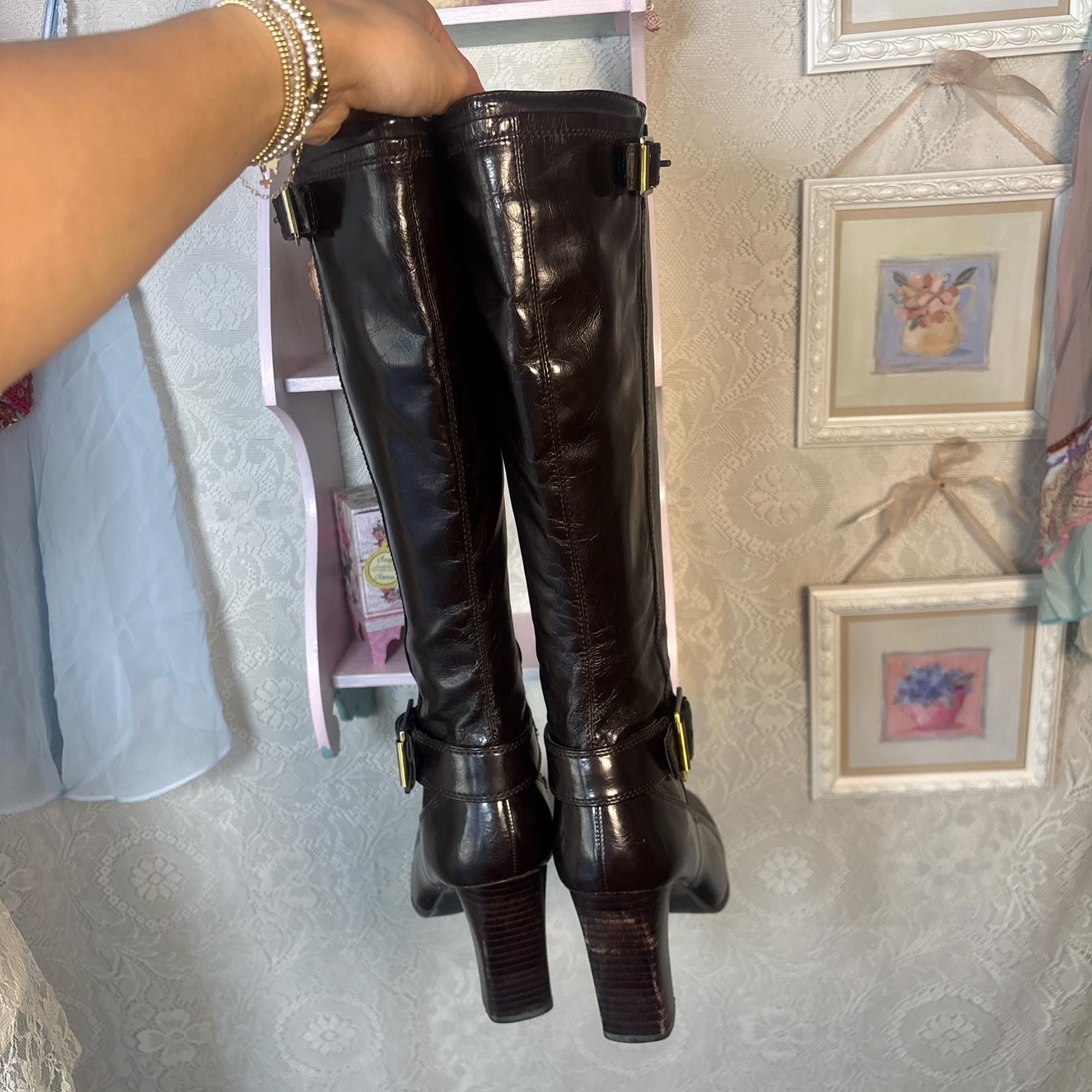 Other vintage brown leather buckle boots Size ONE SIZE - 3 Thumbnail