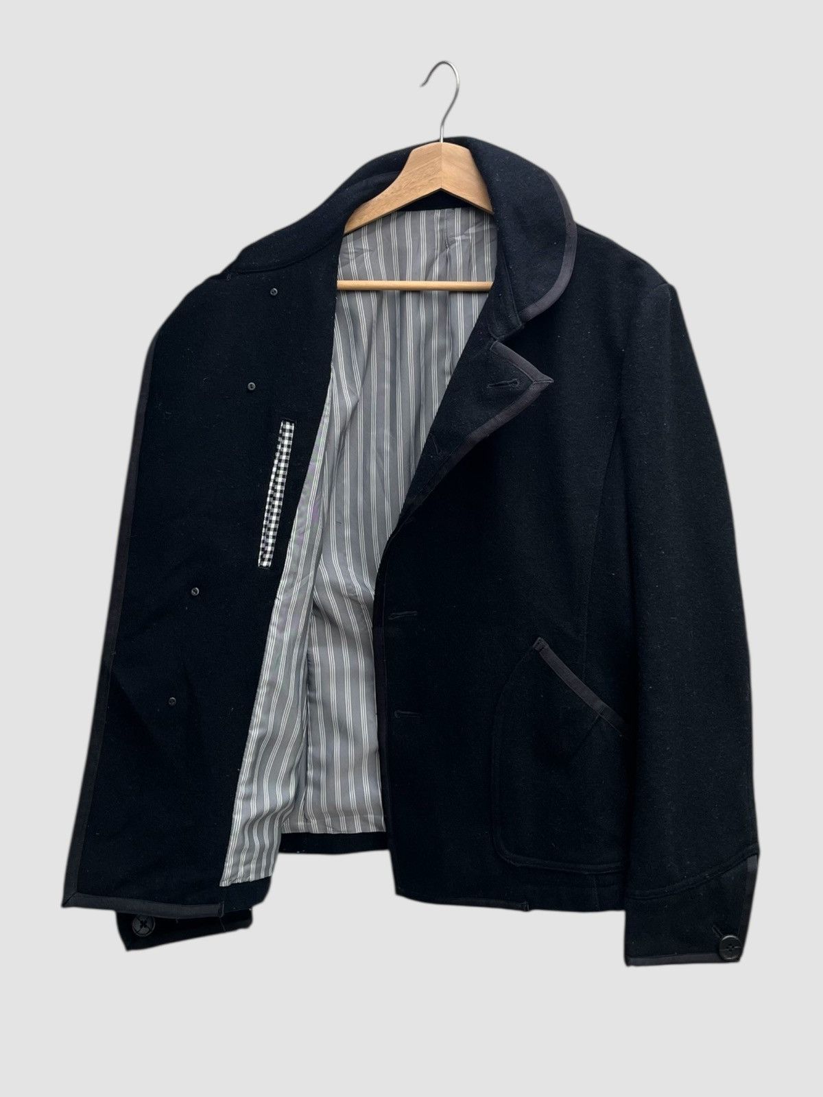 Nicole Club Monsieur Nicole Rounded Collar Wool Blend Jacket Size US S / EU 44-46 / 1 - 4 Thumbnail