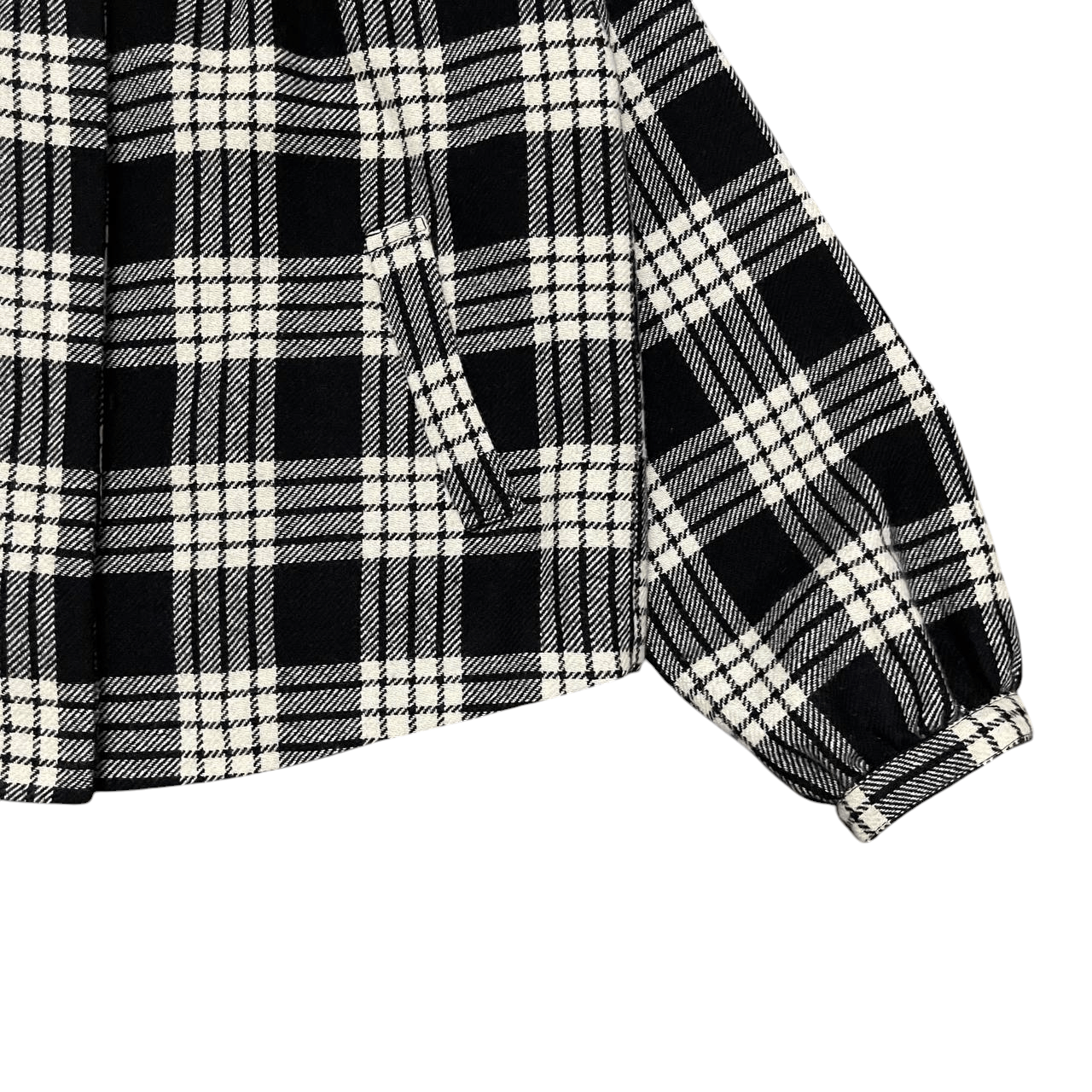 Levi's Vintage Levis Red Tab Checked Wool Coat High Neck Size M / US 6-8 / IT 42-44 - 4 Thumbnail