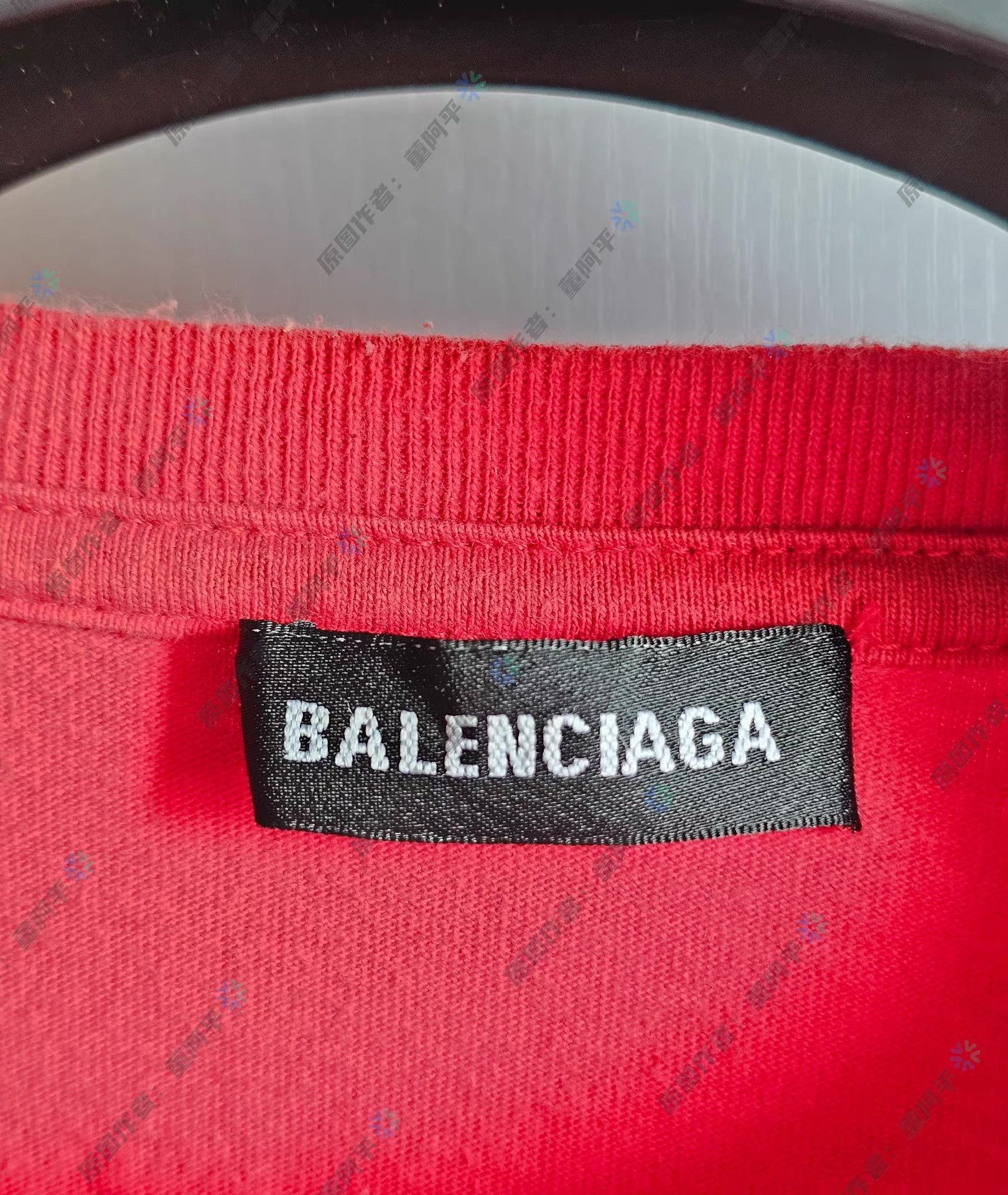 Balenciaga Balenciaga Red Wheat Ear Short Sleeve T-shirt Q4 Size US S / EU 44-46 / 1 - 4 Thumbnail