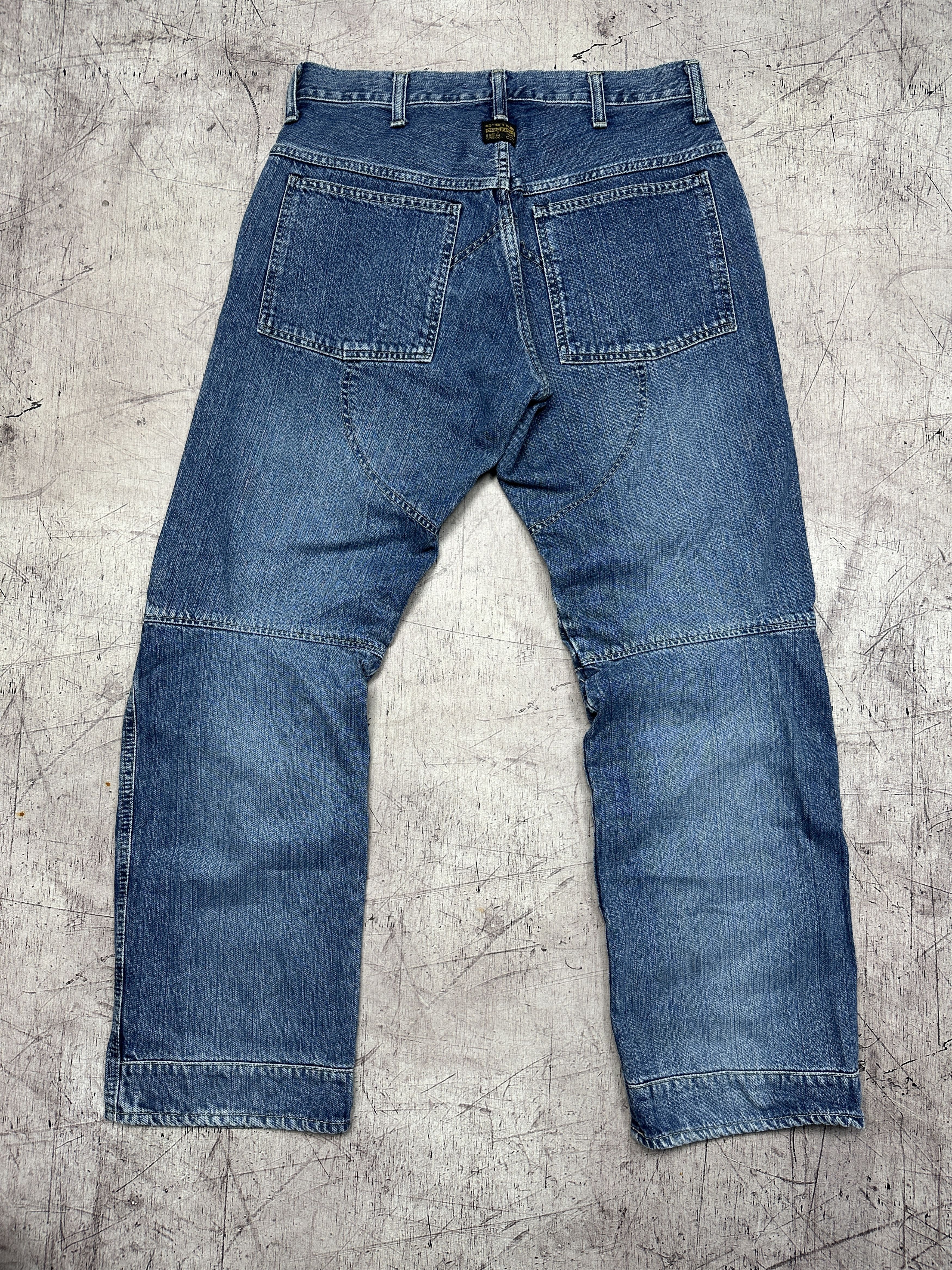 G-Star G Star Raw Vintage Mens Elwood Denim Pants Double Knee Jeans Size US 31 - 5 Thumbnail