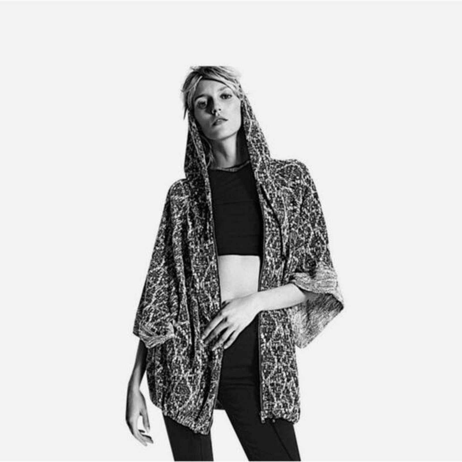 Free People Free People Santa Fe Jacquard Kimono Hoodie Womens Medium Size M / US 6-8 / IT 42-44 - 3 Thumbnail