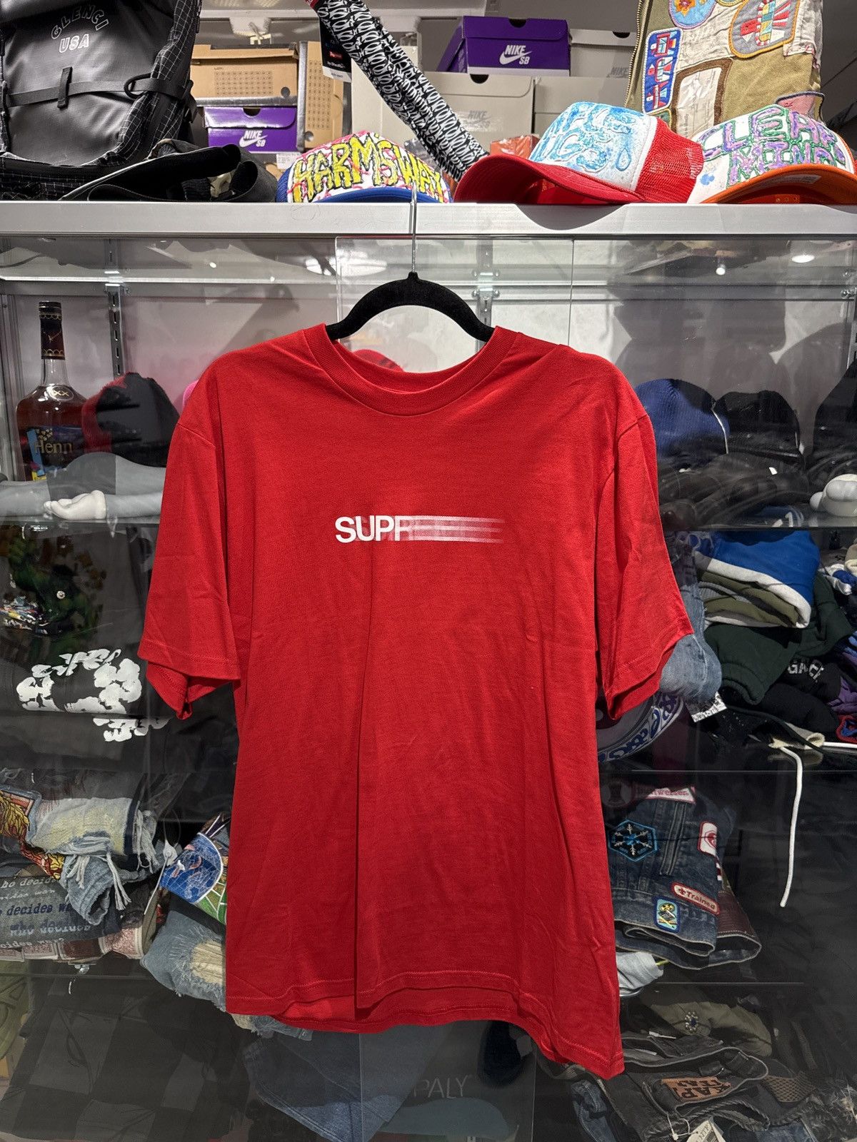 Supreme Supreme Motion Logo T-Shirt Red Size US M / EU 48-50 / 2 - 1 Thumbnail