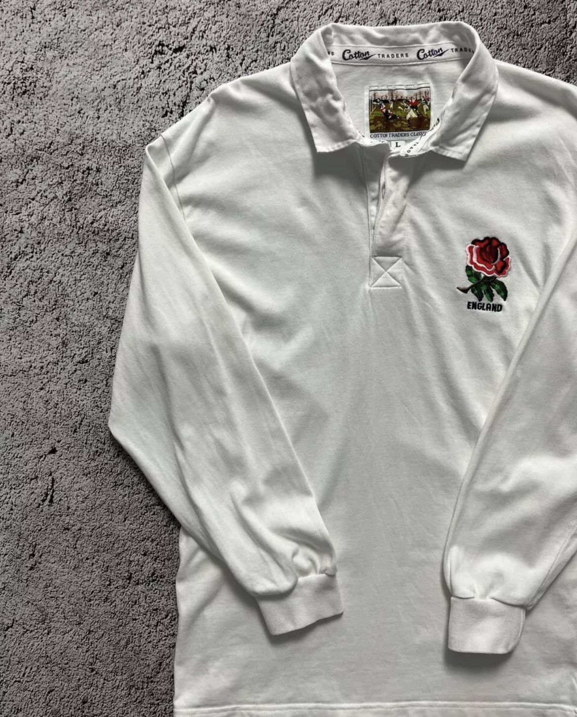 Vintage England Rugby Union 1991-1992 Cotton Traders Home Jersey Size US L / EU 52-54 / 3 - 3 Thumbnail