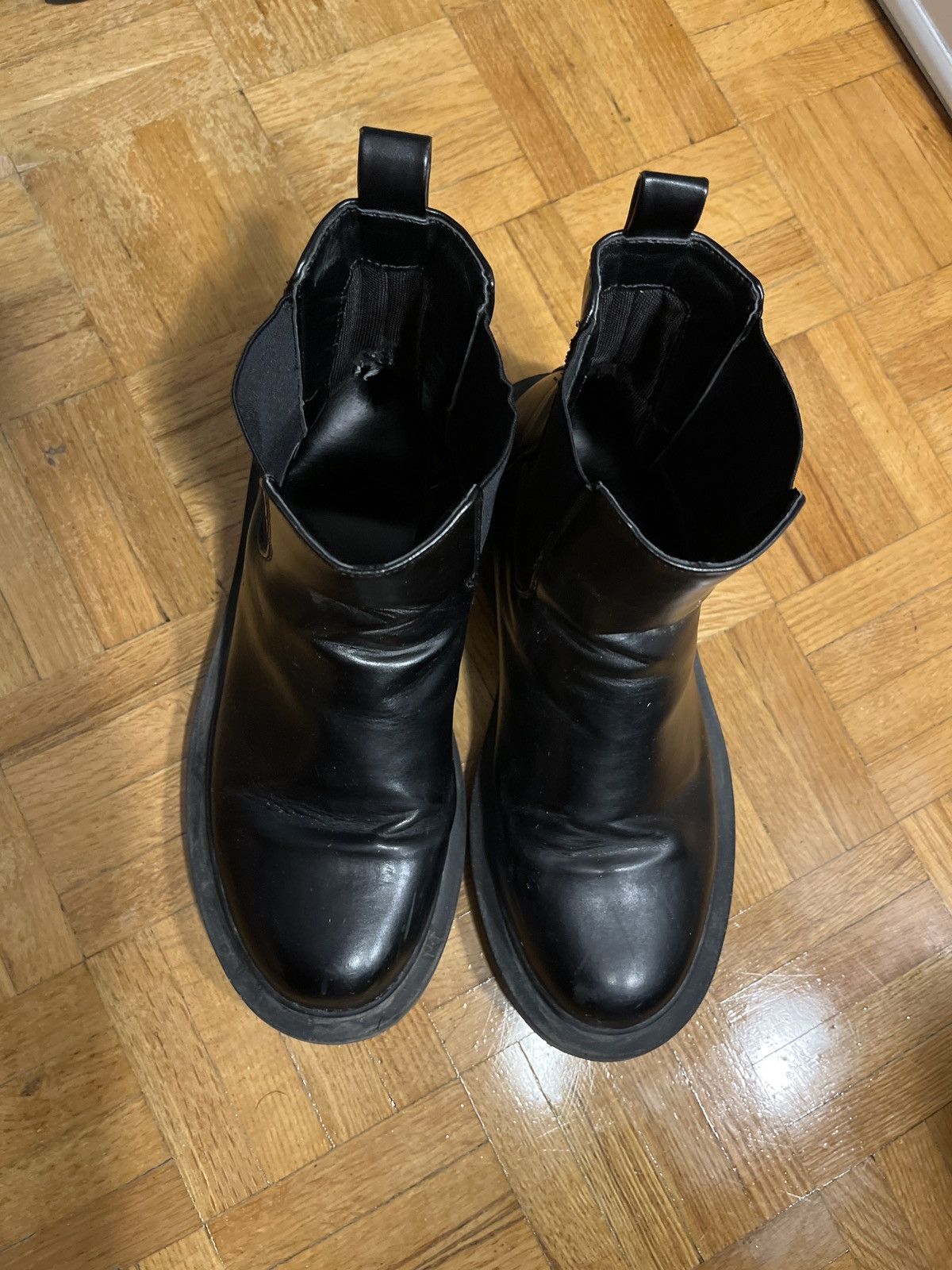 Undercover GU x UNDERCOVER Side Gore Boots Black Leather 28 cm Size US 10 / EU 43 - 4 Thumbnail
