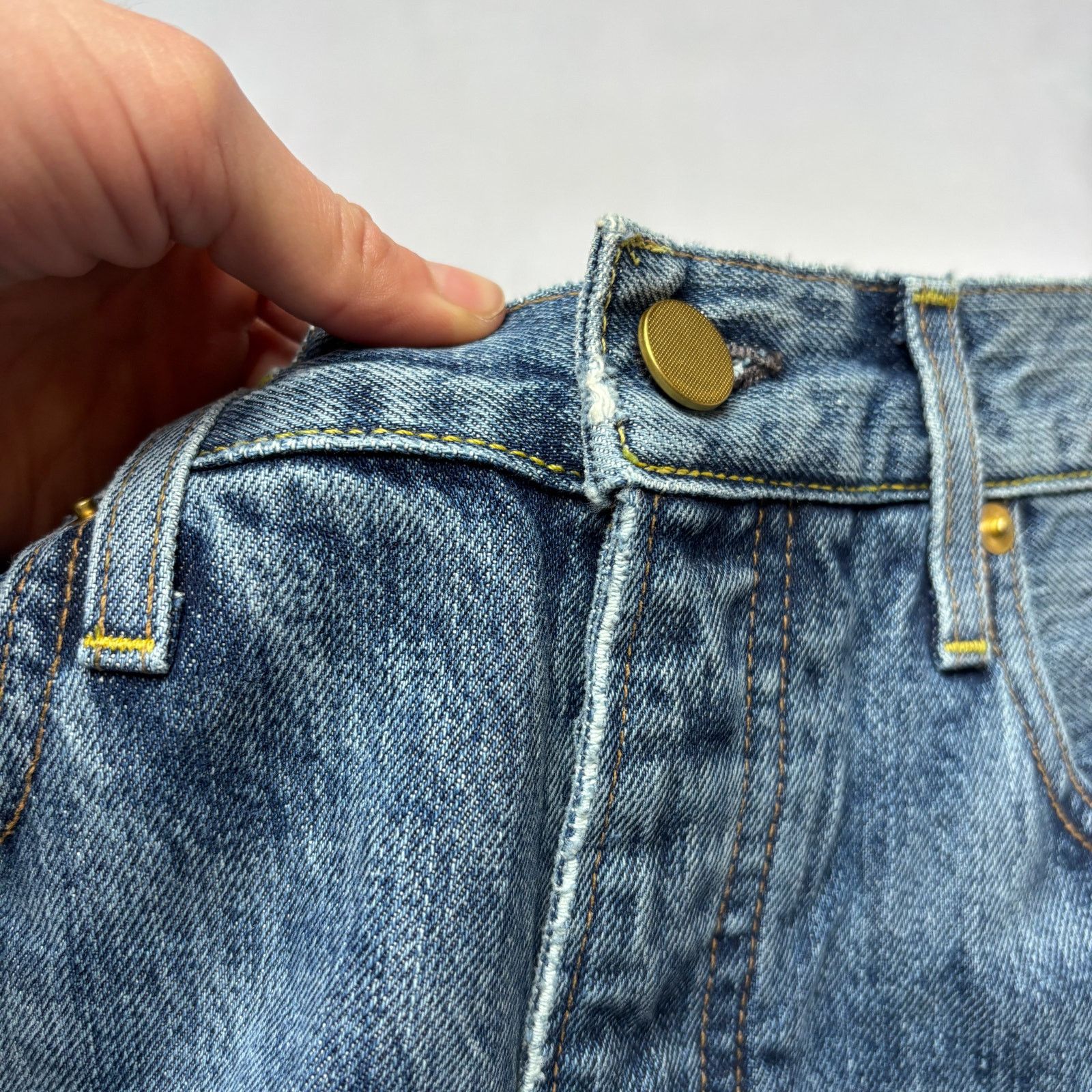 Sid Mashburn $175 Sid Mashburn Slim Straight Jeans 33x30 Made in USA Size US 33 - 10 Thumbnail