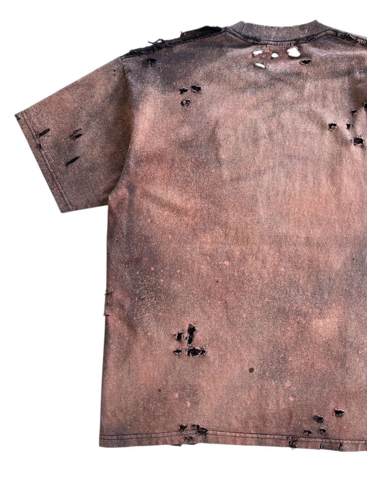 Vintage Thrashed!!! Distressed Acid Wash Grunge Pro Club Shirt Size US XL / EU 56 / 4 - 12 Thumbnail