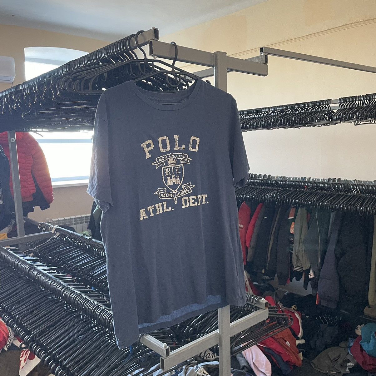 Polo Ralph Lauren × Ralph Lauren × Vintage Ralph Lauren Big Logo American tee shirt slim fit old mercer Size US L / EU 52-54 / 3 - 1 Thumbnail