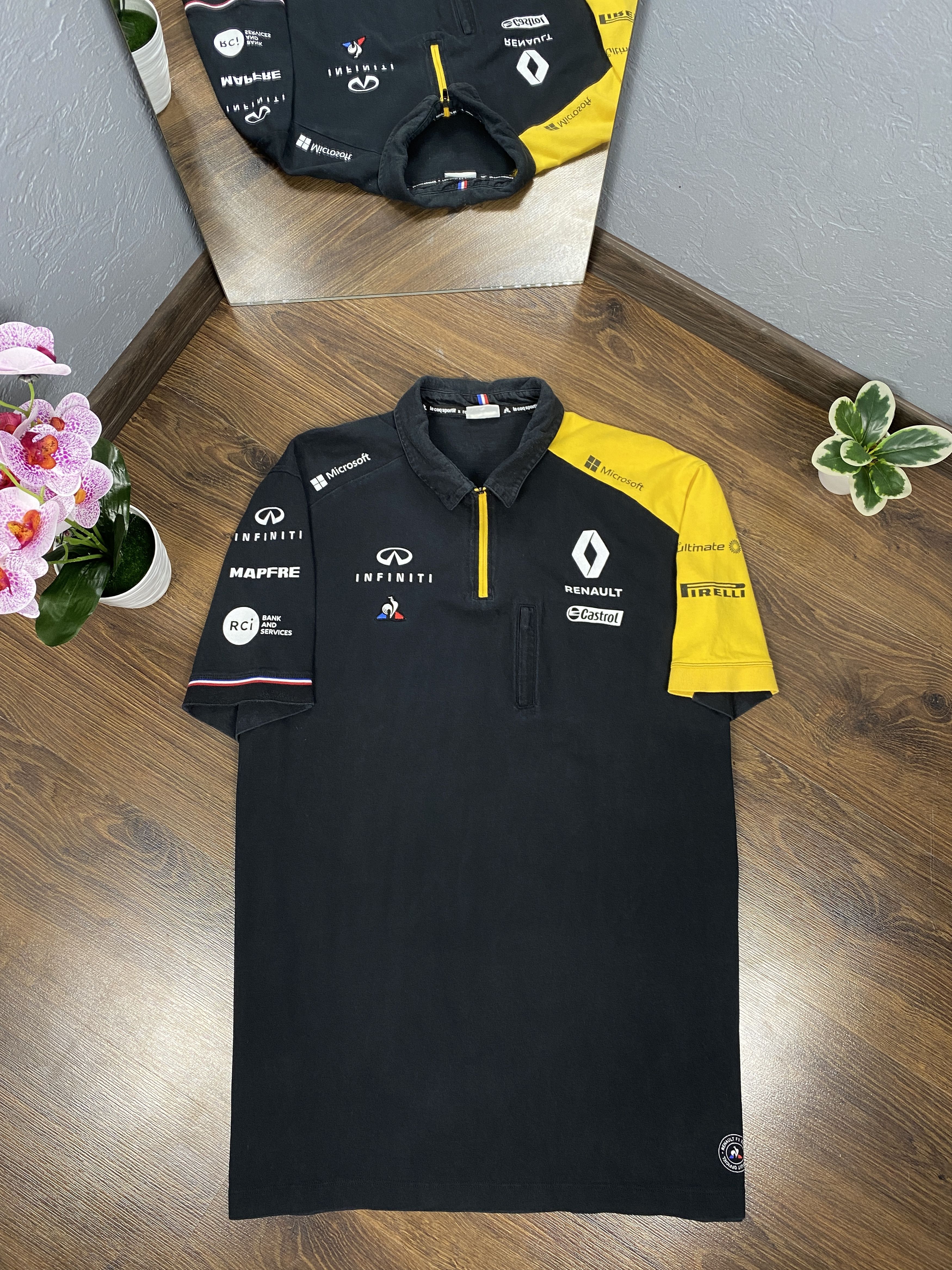 Le Coq Sportif × Vintage Le Coq Sportif Infinity Renault F1 Team vintage polo shirt Size US XXL / EU 58 / 5 - 1 Thumbnail