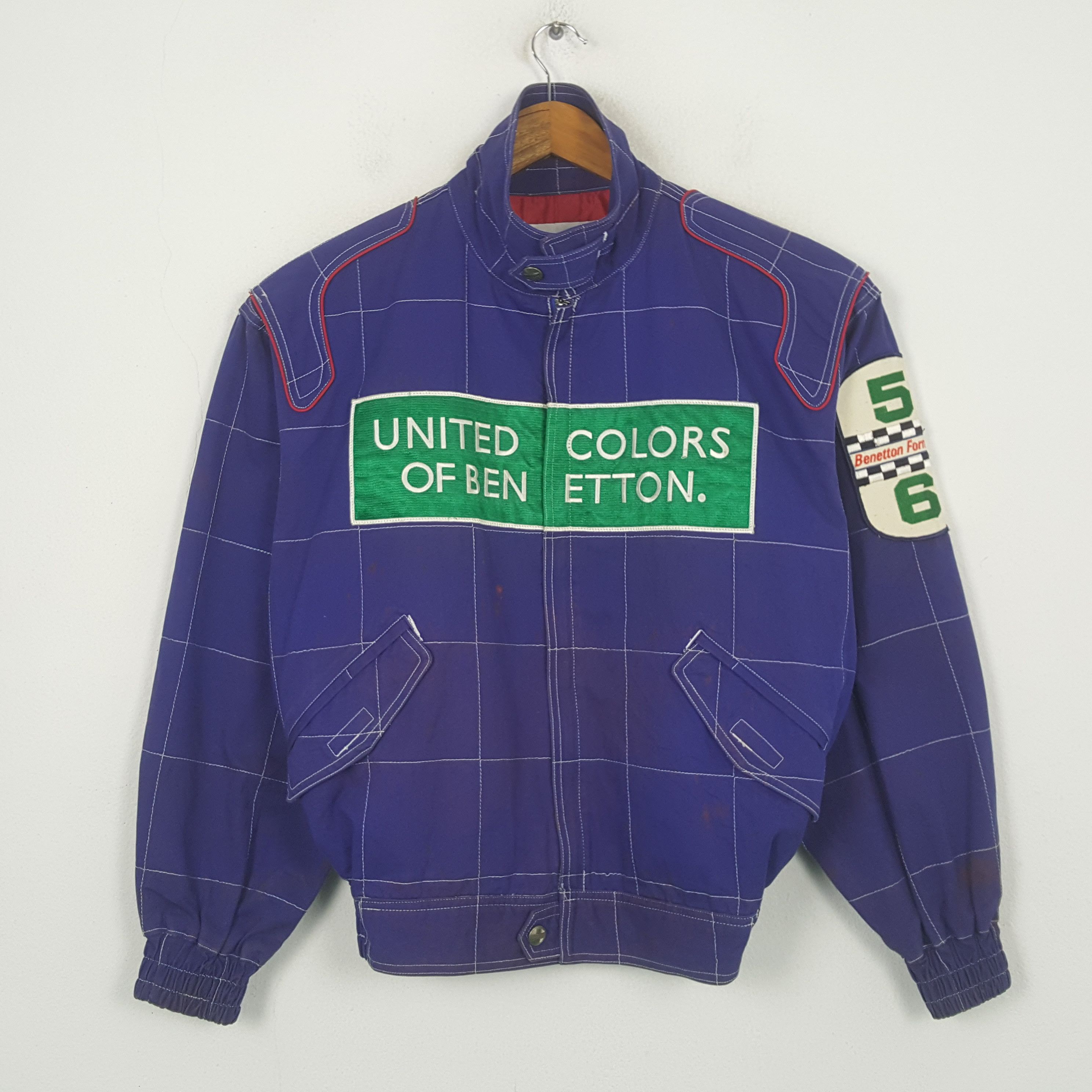 Benetton Vintage Benetton Formula 1 Racing Team Jacket RR28 Size US XL / EU 56 / 4 - 1 Thumbnail
