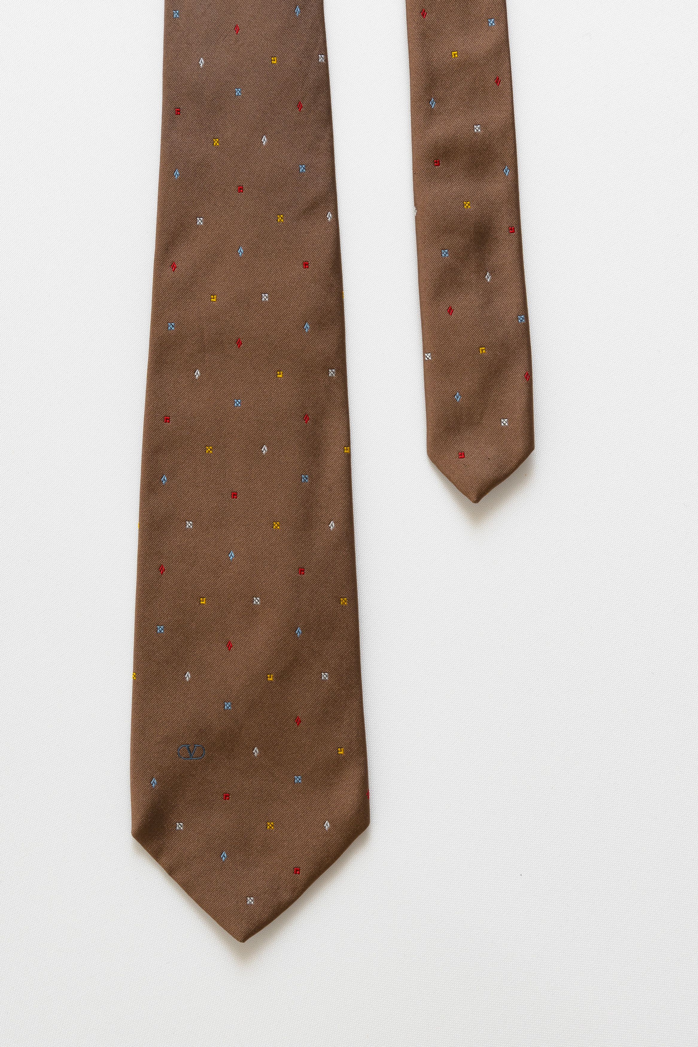 Valentino Valentino made in Italy Tie abstract Silk Nedcktie 031 Size ONE SIZE - 3 Thumbnail