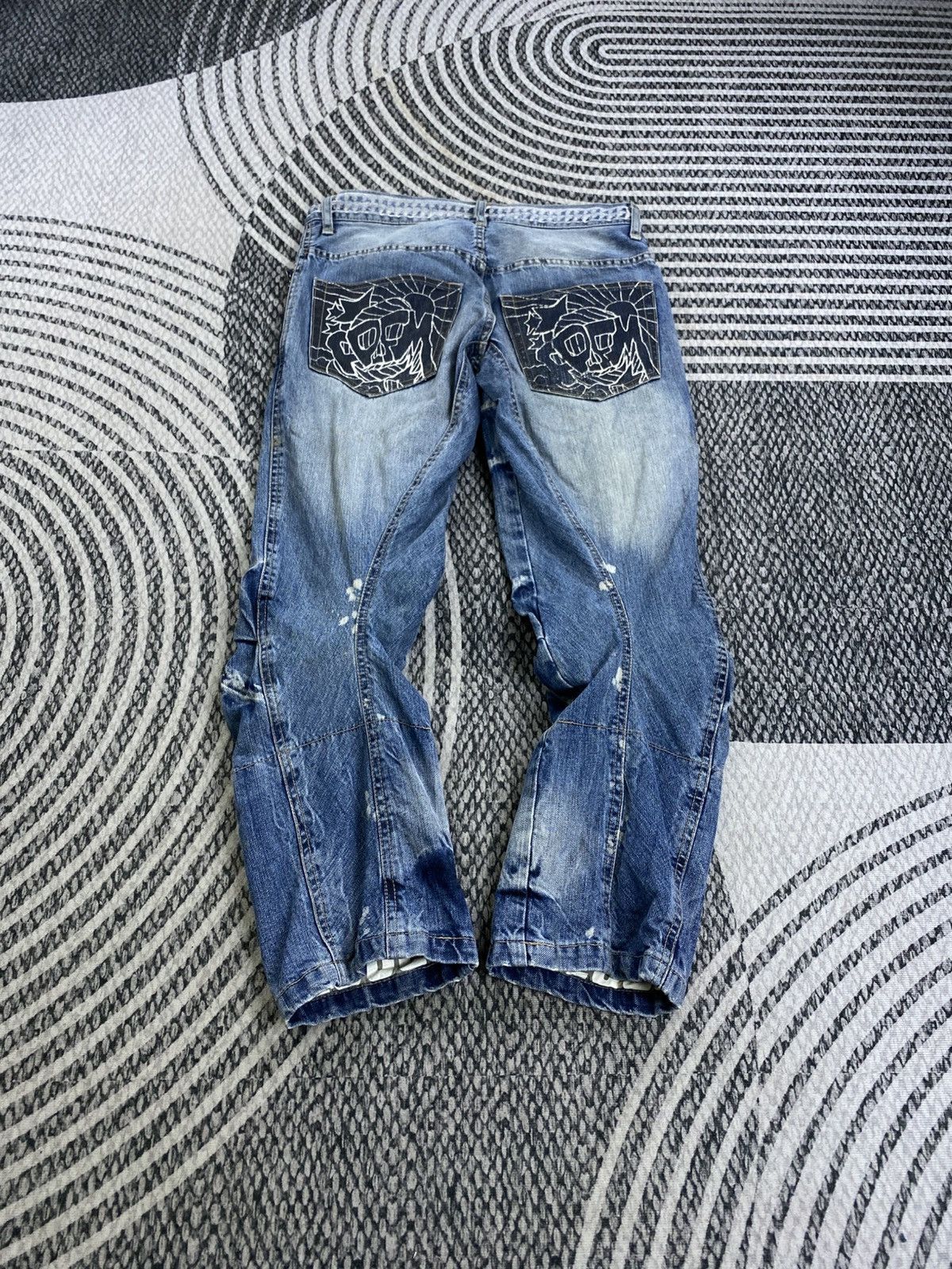 PPFM Vintage PPFM Curve Distressed Denim Pants Size US 32 / EU 48 - 2 Thumbnail