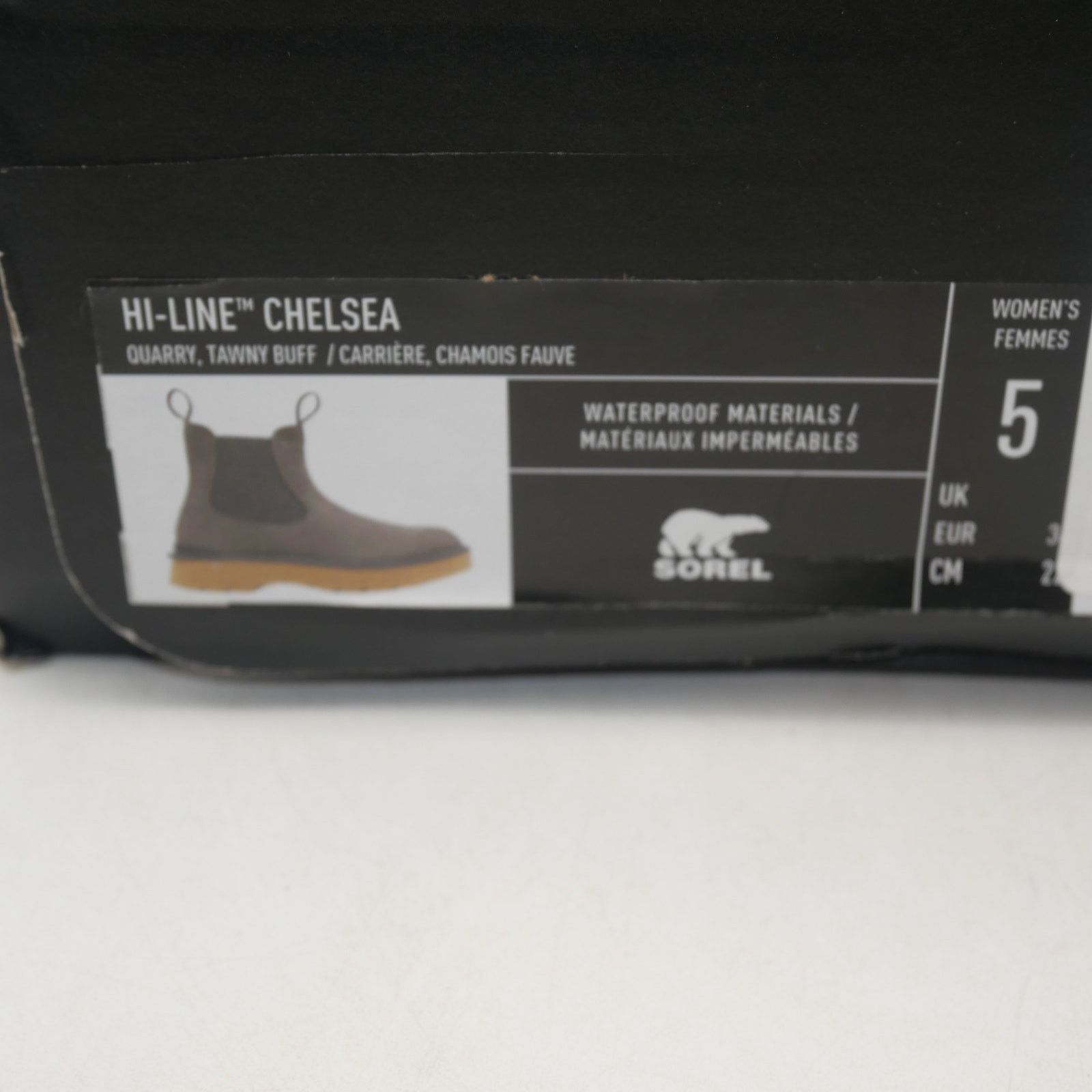 SOREL NEW Sorel Hi-Line Chelsea Boots Waterproof Quarry Gray Brown Size US 5 / IT 35 - 7 Thumbnail