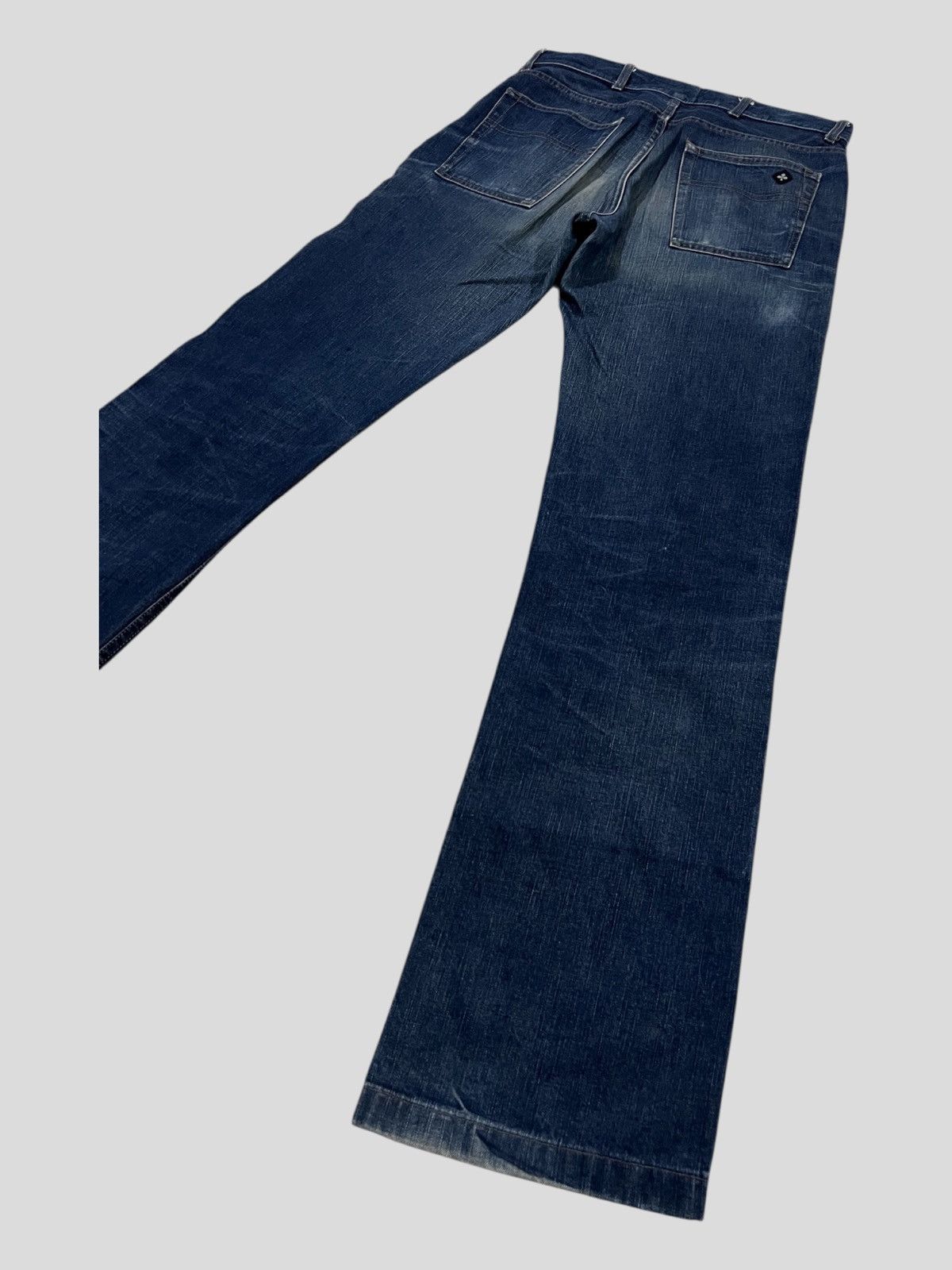 Christophe Lemaire Christophe Lemaire 🇫🇷 Super Flare Hem Honeycomb Wash Denim Size US 31 - 2 Thumbnail