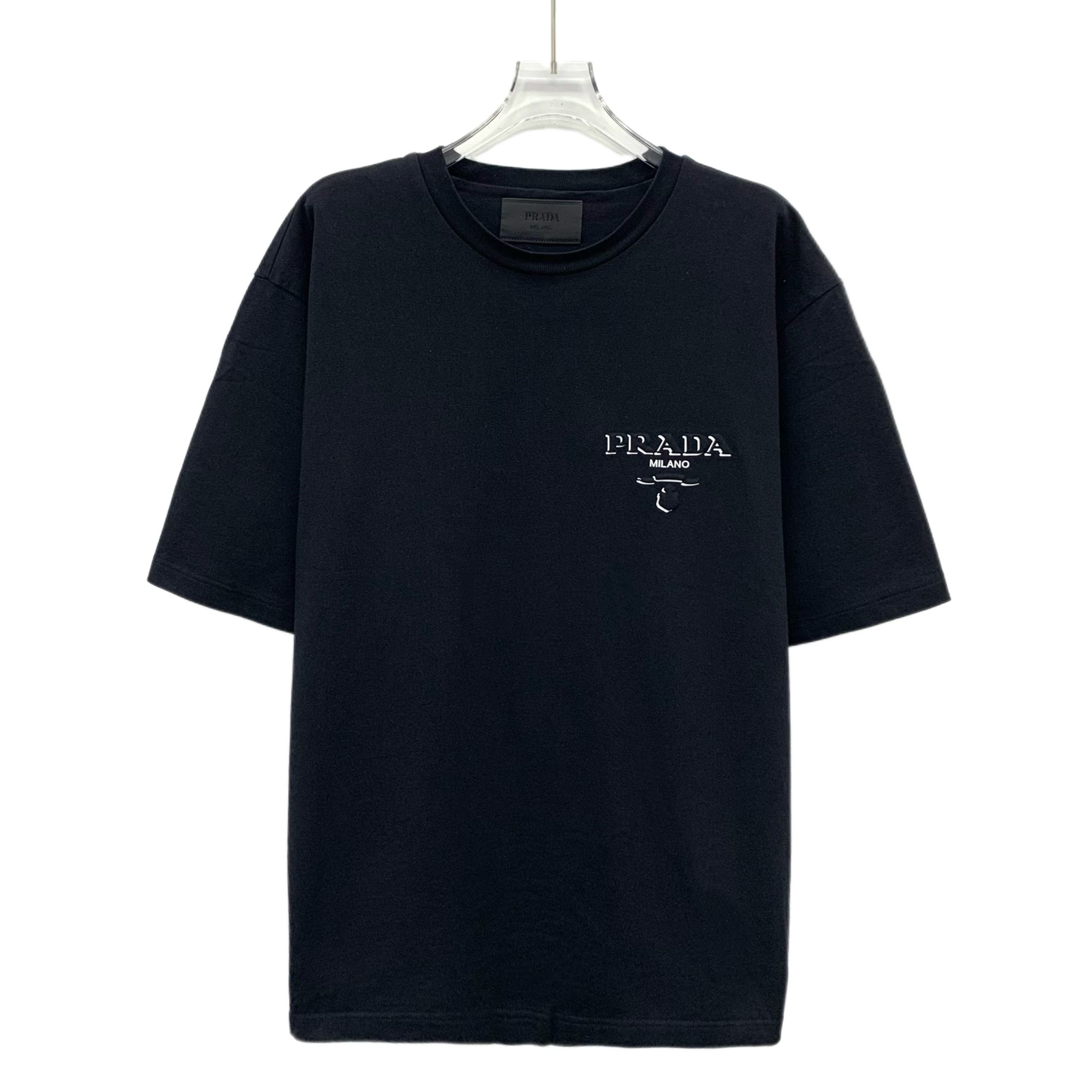 Prada Prada Logo T-Shirt Black (L) Size US L / EU 52-54 / 3 - 1 Thumbnail