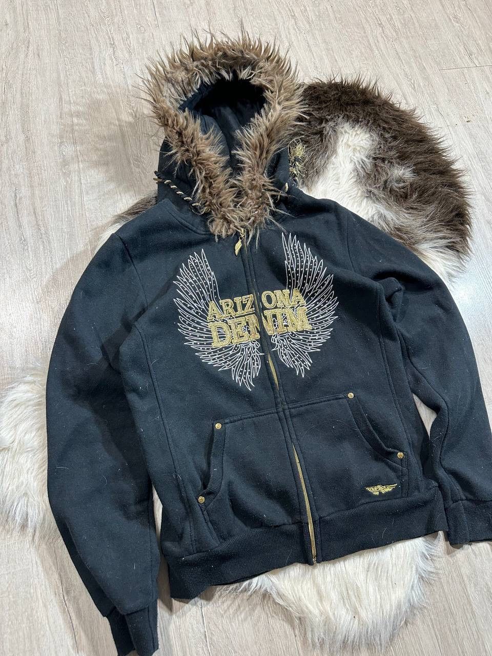 Arizona Jean Co. Vintage Arizona Fur Hoodie Size S / US 4 / IT 40 - 2 Thumbnail
