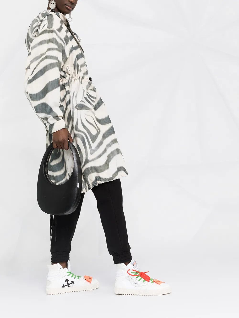Moncler Moncler Achird Zebra Print linen blend Parka Coat Size ONE SIZE - 2 Thumbnail