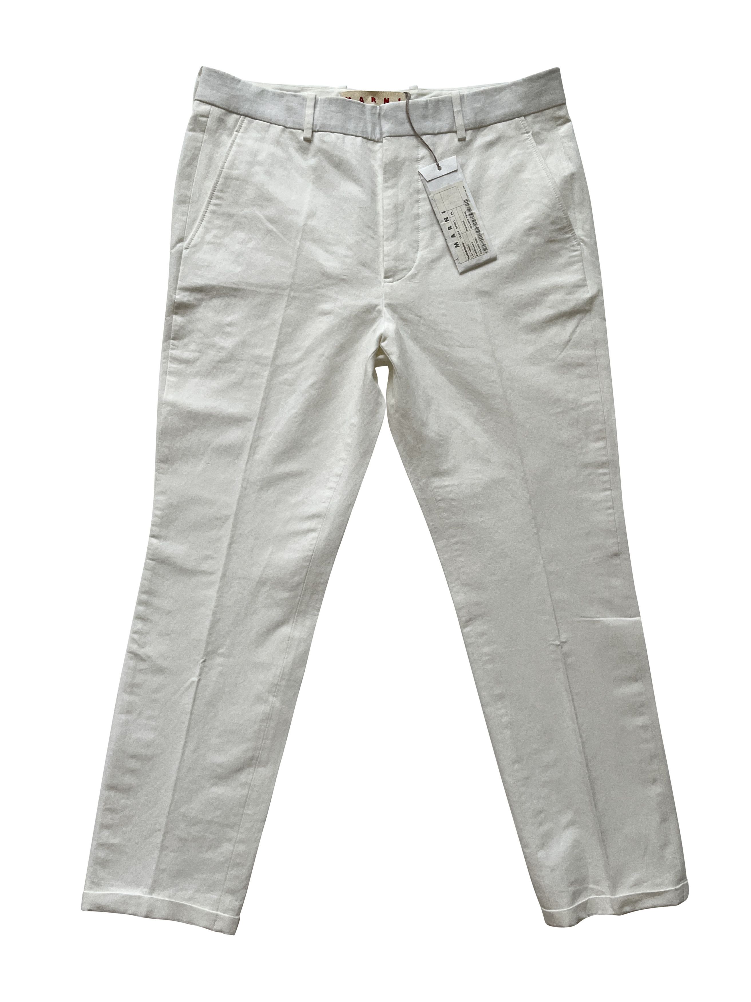 Marni ⚡️QUICK SALE⚡️Marni White Pants Trousers with Cuffs Size 32" / US 10 / IT 46 - 1 Thumbnail