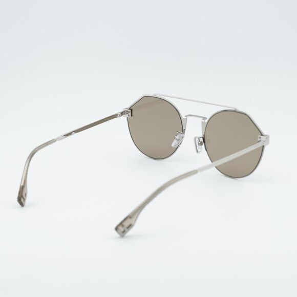 Fendi Fendi FE40060U 16G Sunglasses Silver Round Frame Size ONE SIZE - 10 Thumbnail