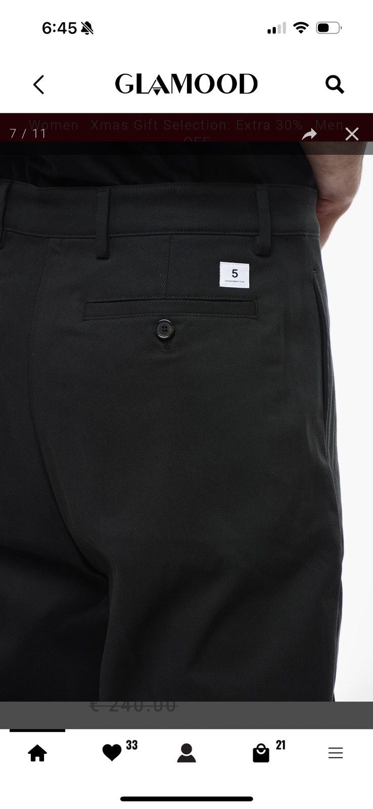 DEPARTMENT5 NWT Department 5 E-MOTION Loose Fit Pants | Black Size US 36 / EU 52 - 6 Thumbnail