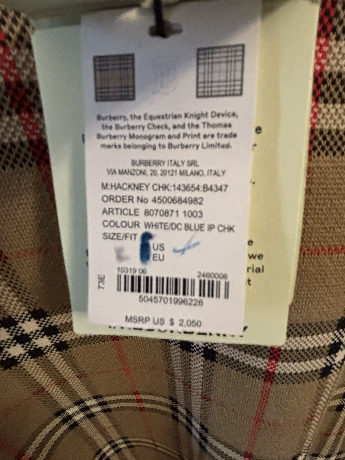 Burberry Burberry Nova Check Jacquard Sweater Authentic New Size L Size US L / EU 52-54 / 3 - 5 Thumbnail